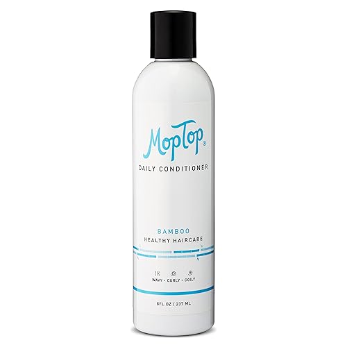 MopTop Daily Conditioner, Natural Hair Moisturizer, Reduces Frizz, Aloe, Sea Botanicals & Honey, Color Safe - For All Hair Types