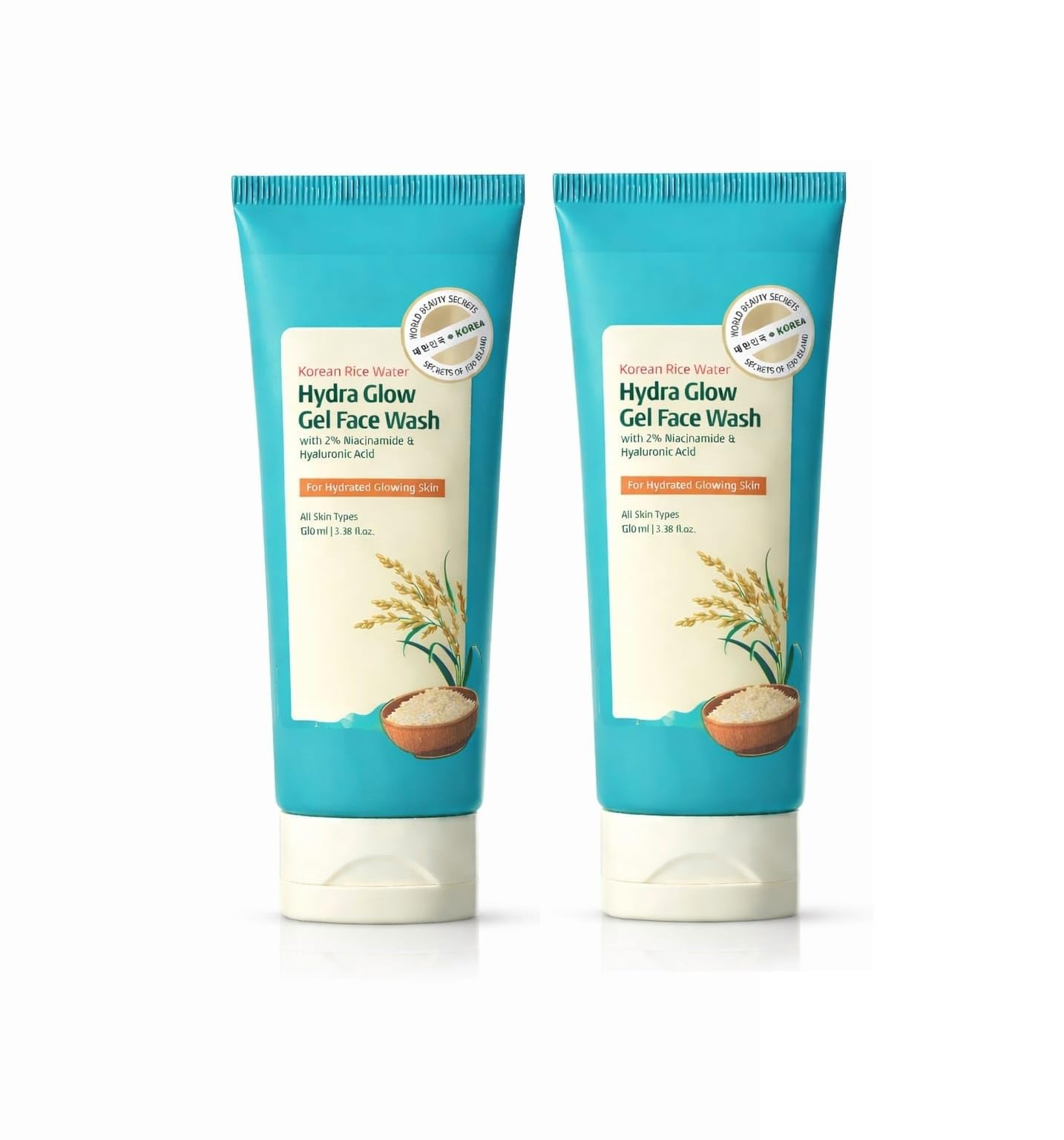 Korean Rice Water Hydra Glow Quantum Leap Facewash| Hydrated Glowy Skin| Korean Glow| Gentle & NonDrying (100Ml)