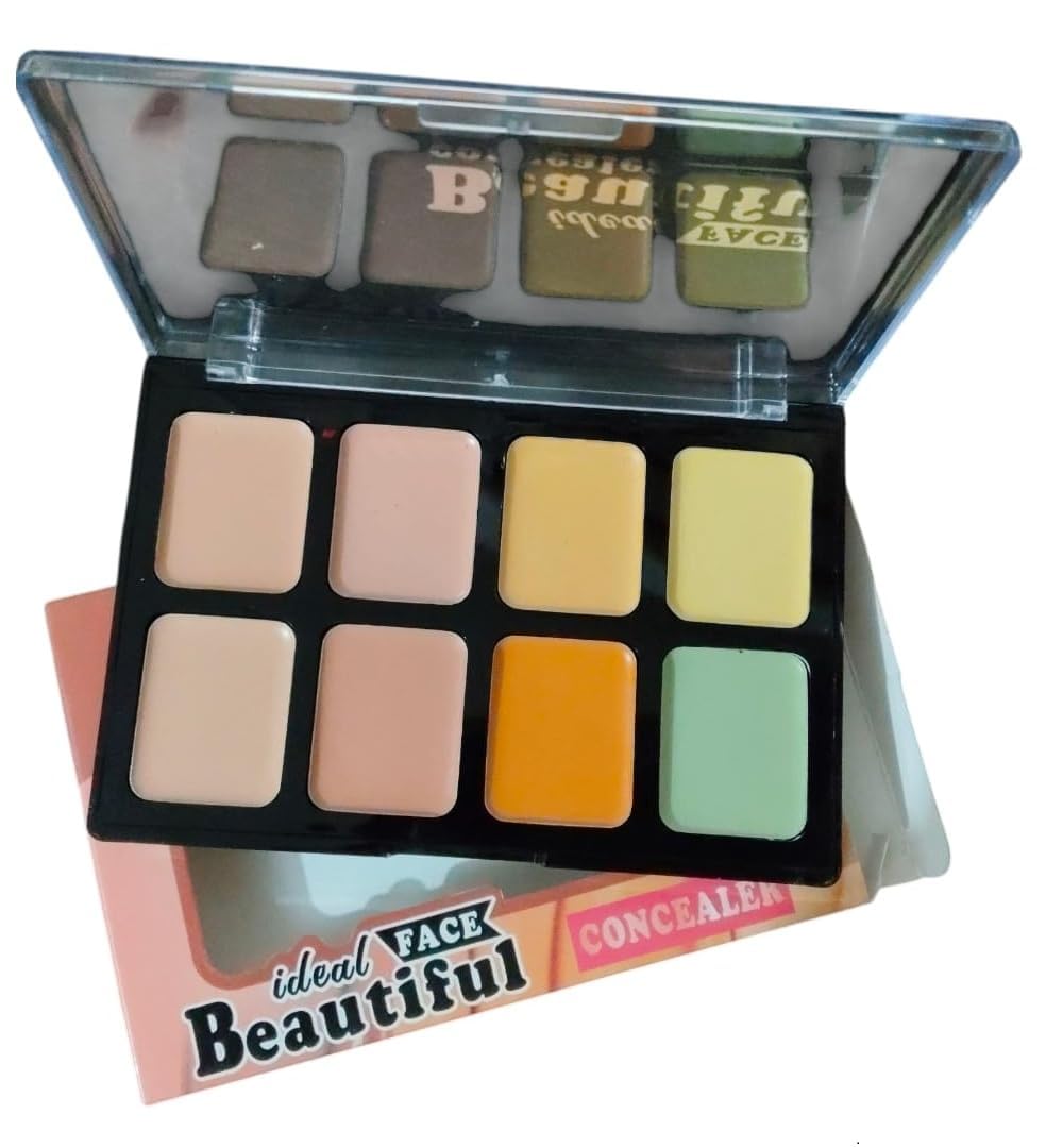8 Color Makeup Concealer Color Correcting Palette, Makeup Palette, Lightweight Formula, 25G