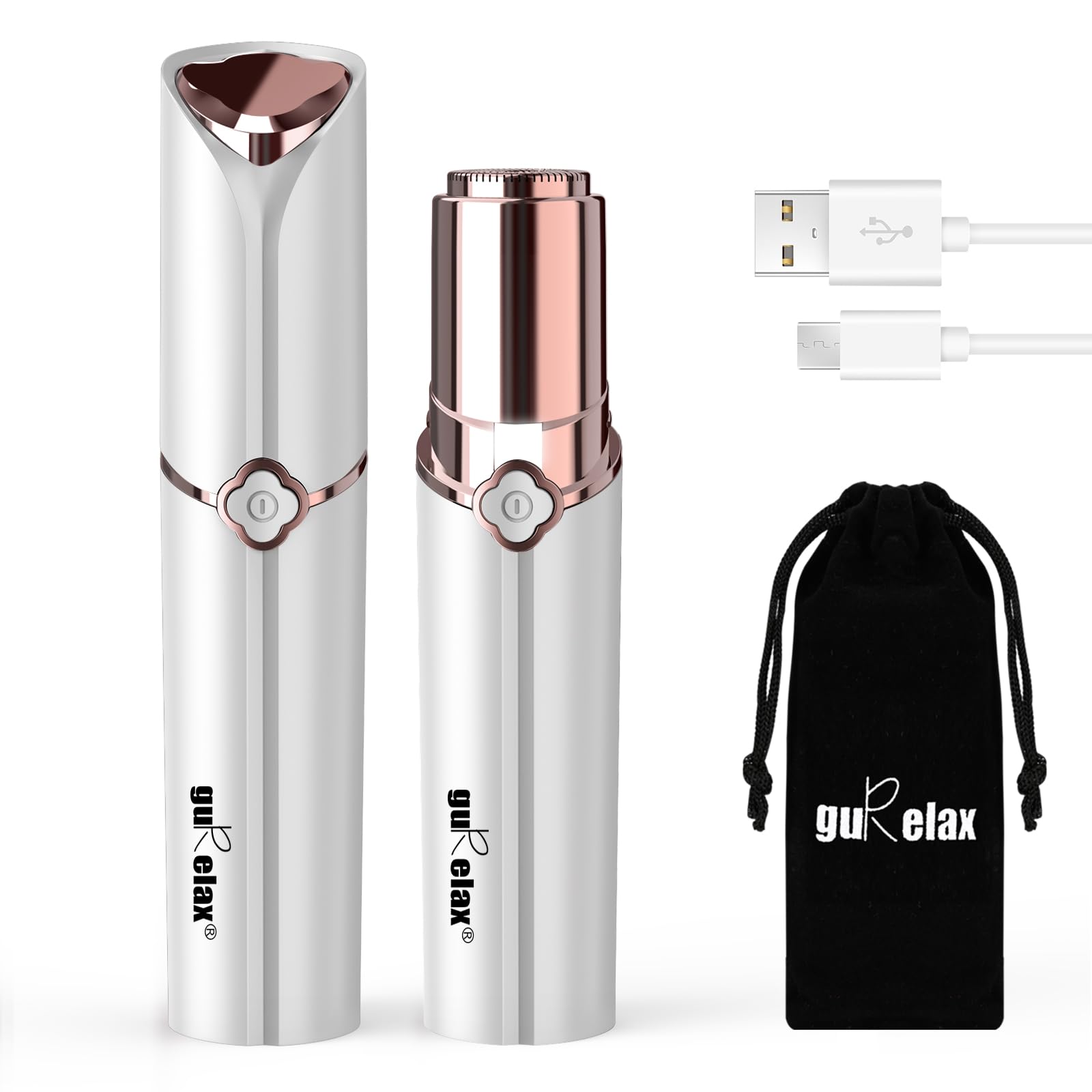Facial Hair Removal for Women, Gurelax Electric face Razors/shavers for Women, Women's Grooming Hair Removal Device(2024), with 