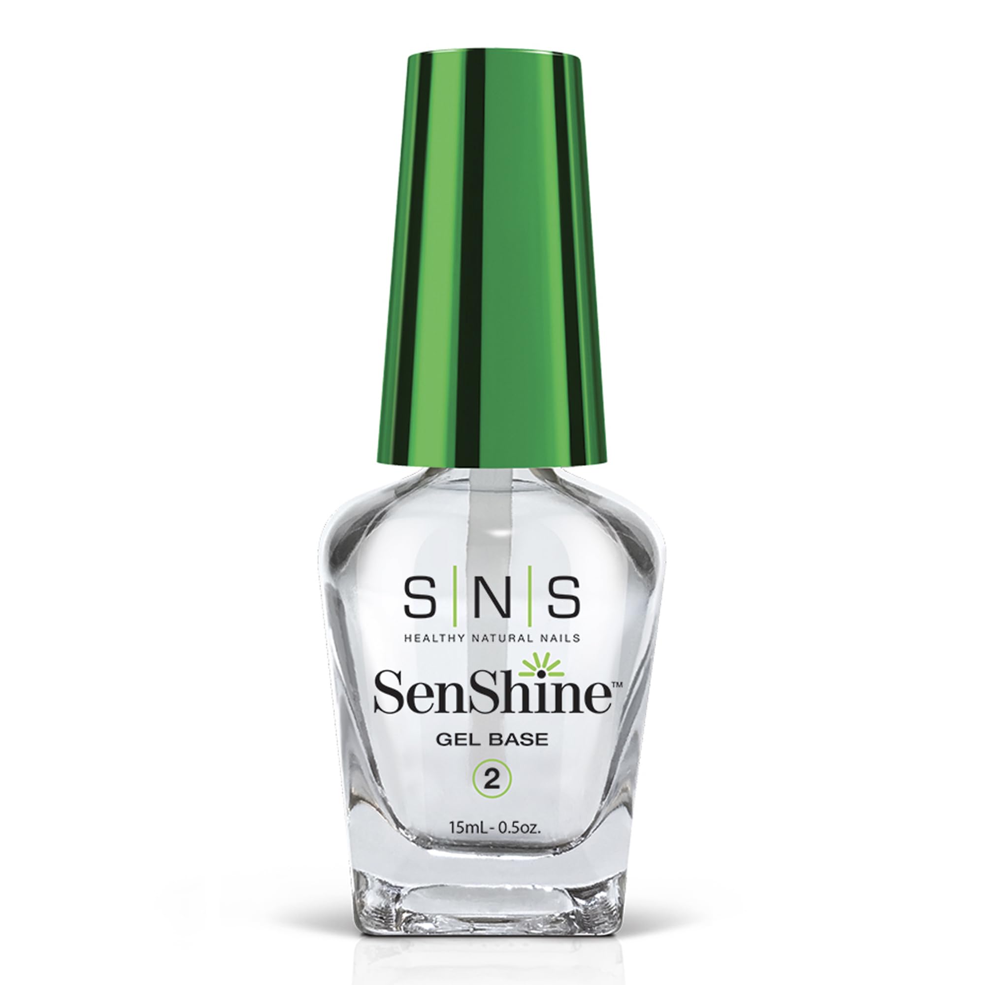 SNS Base Coat Nail Polish for Nail Dip Powder, SenShine Gel Base - Long-Lasting & Fast-Drying Nail Strengtheners Gel Base - Low-