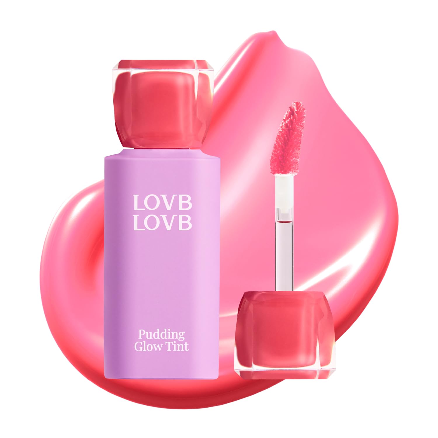 Lovb Lovb Pudding Glow Korean Lip Tint | Long-Lasting Lip Gloss Tint For Glowy | Moisturizing, Non-Sticky Glossy Lip Stain 0.14