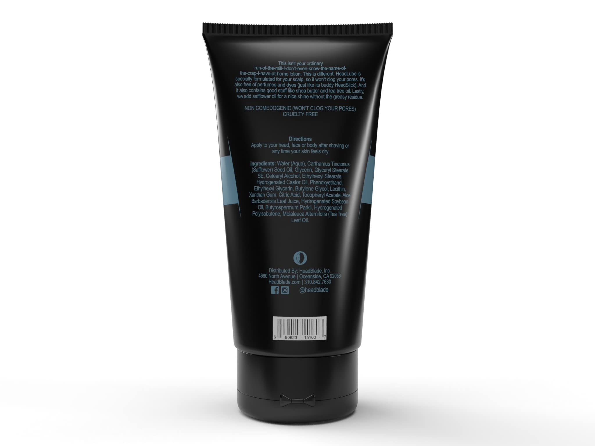 HeadBlade HeadLube Glossy Aftershave Moisturizer Lotion for Men (5 oz) - Leaves Head Shiny and Grease-Free