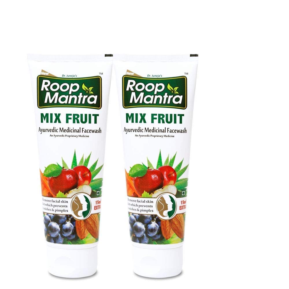 Roop Mantra Mix Fruit Face Wash 115Ml (Pack Of 2, 115Ml)