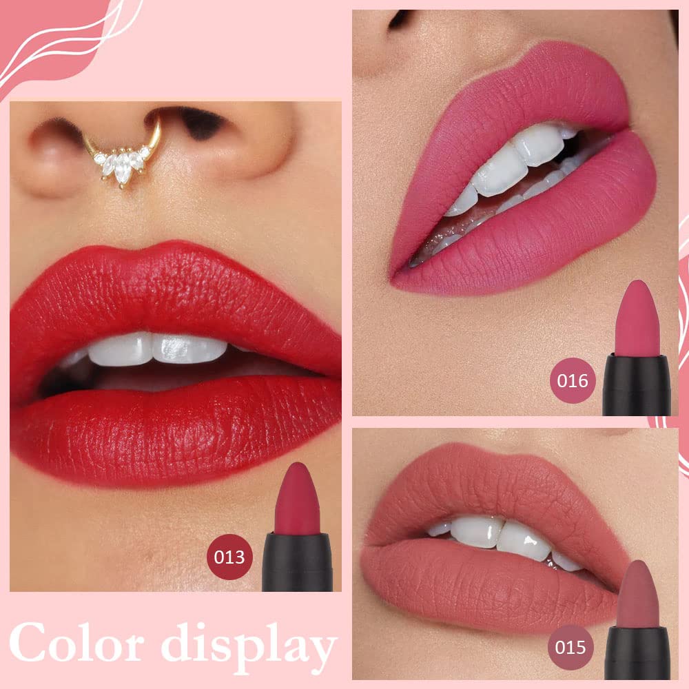 Bingbrush 3 Colors Moisture Smooth Lipstick Pack Set, Matte Color Stick Ultimate Lip Crayon For Makeup Collection - Nourishing W