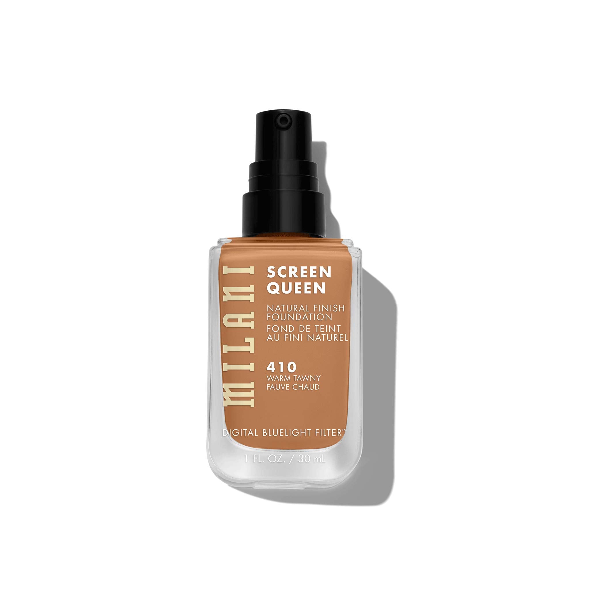 Milani Screen Queen Liquid Foundation Makeup - Cruelty Free Foundation With Digital Bluelight Filter Technology (Warm Tawny)