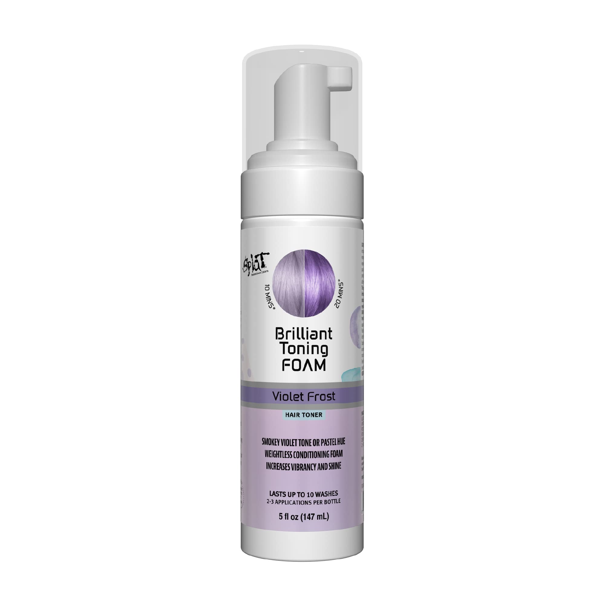 Splat Brilliant Conditioning Toning Foams  Lasts Up To Ten Washes (Violet Frost)