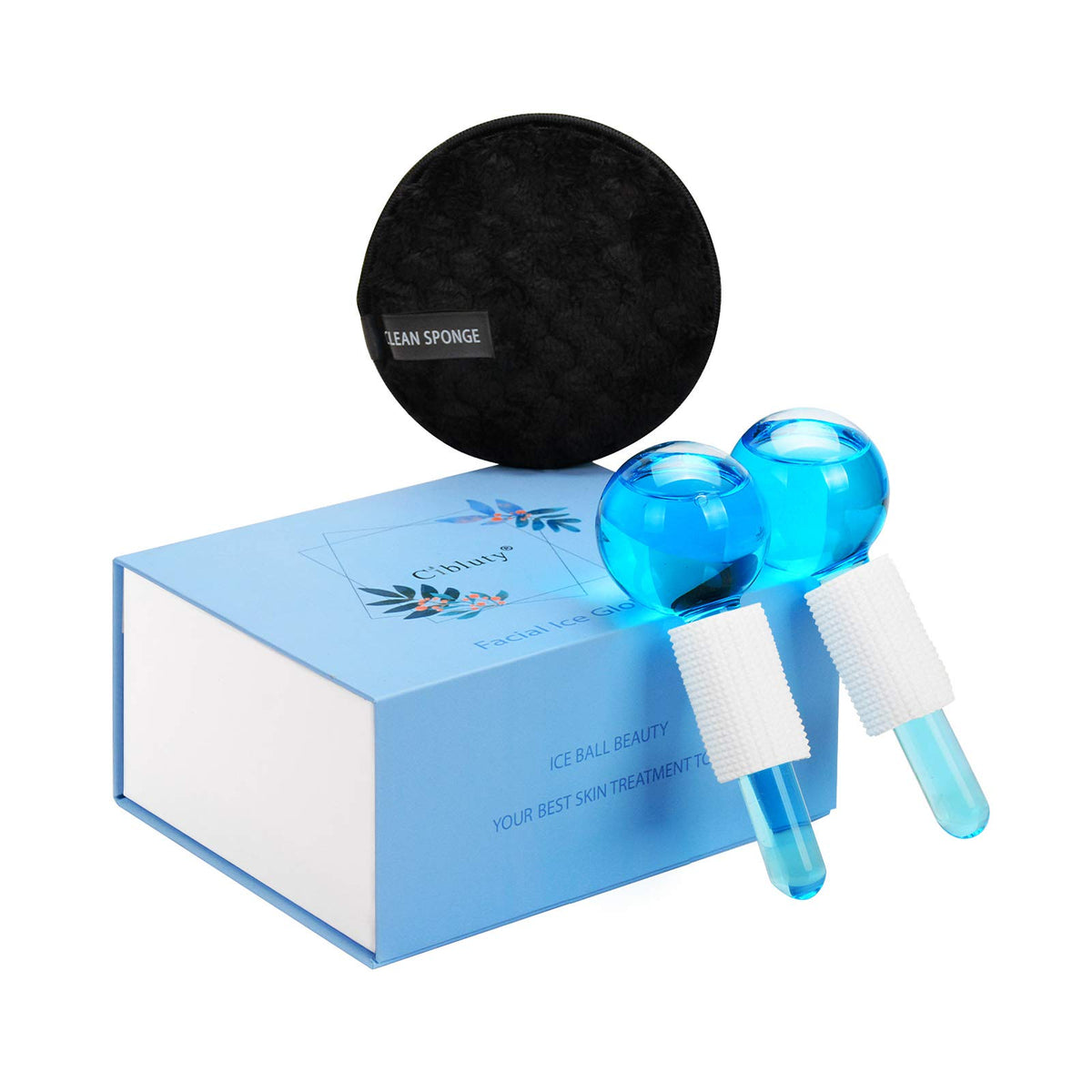 Cibluty Ice Globes For Facial, 2 Pcs Facial Globes For Massage Tool, Facial Roller Cold Skin Massagers, Tighten Skin, Reduce Puf
