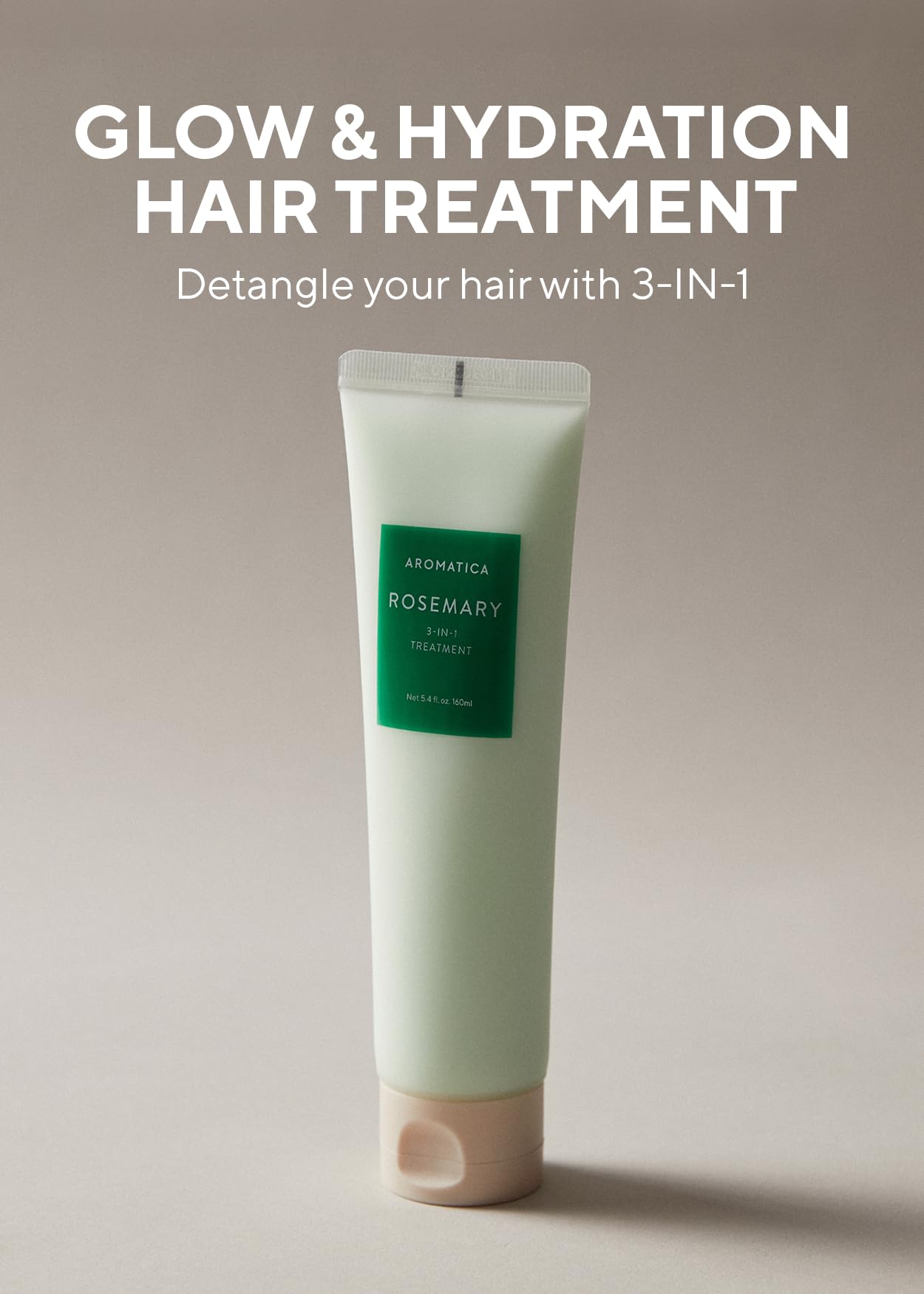 AROMATICA Rosemary 3-IN-1 Treatment 5.4 fl.oz / 160ml - Nourishes, Moisturizes, and Adds Shine & Softness with Rosemary & Betain