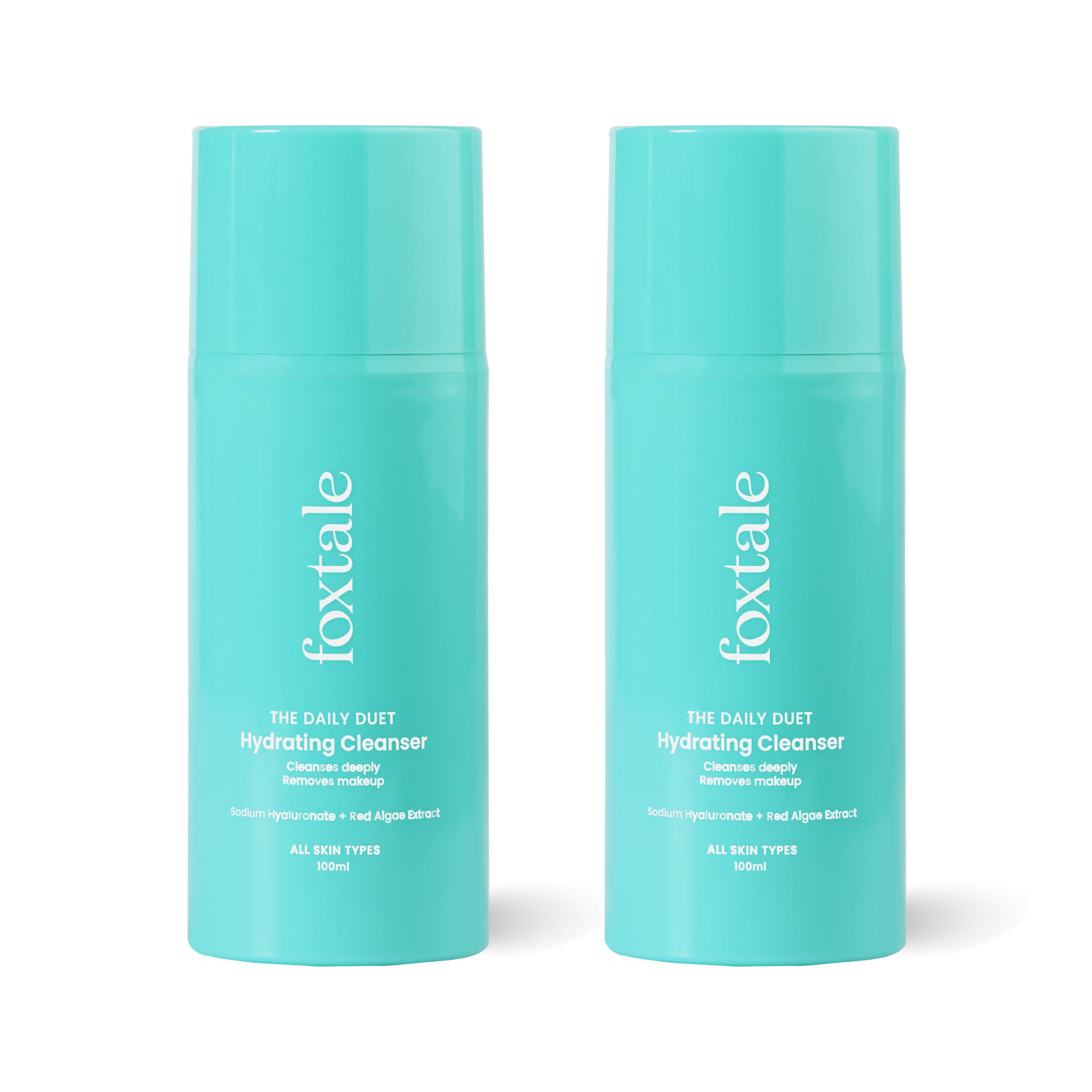 Foxtale - (Pack Of 2) Hydrating Face Wash With Hyaluronic Acid, Vitamin B5 For Women, Men | Pore Cleansing | Dirt Control | Make