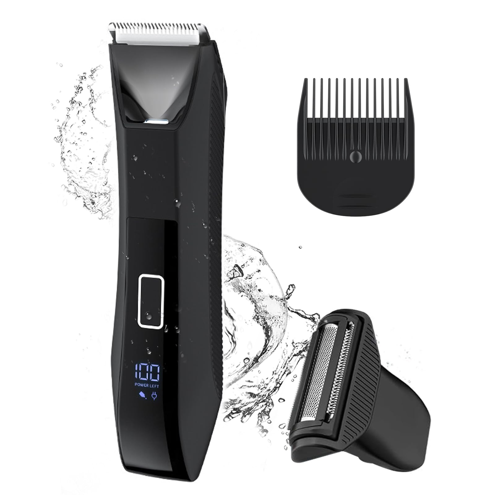Manscape Ball Trimmer For Men, 2-In-1 Body Hair Trimmer And Groin Hair Shaver -Dual-Head Trimmer For No-Nick Shaving, Smooth Gro
