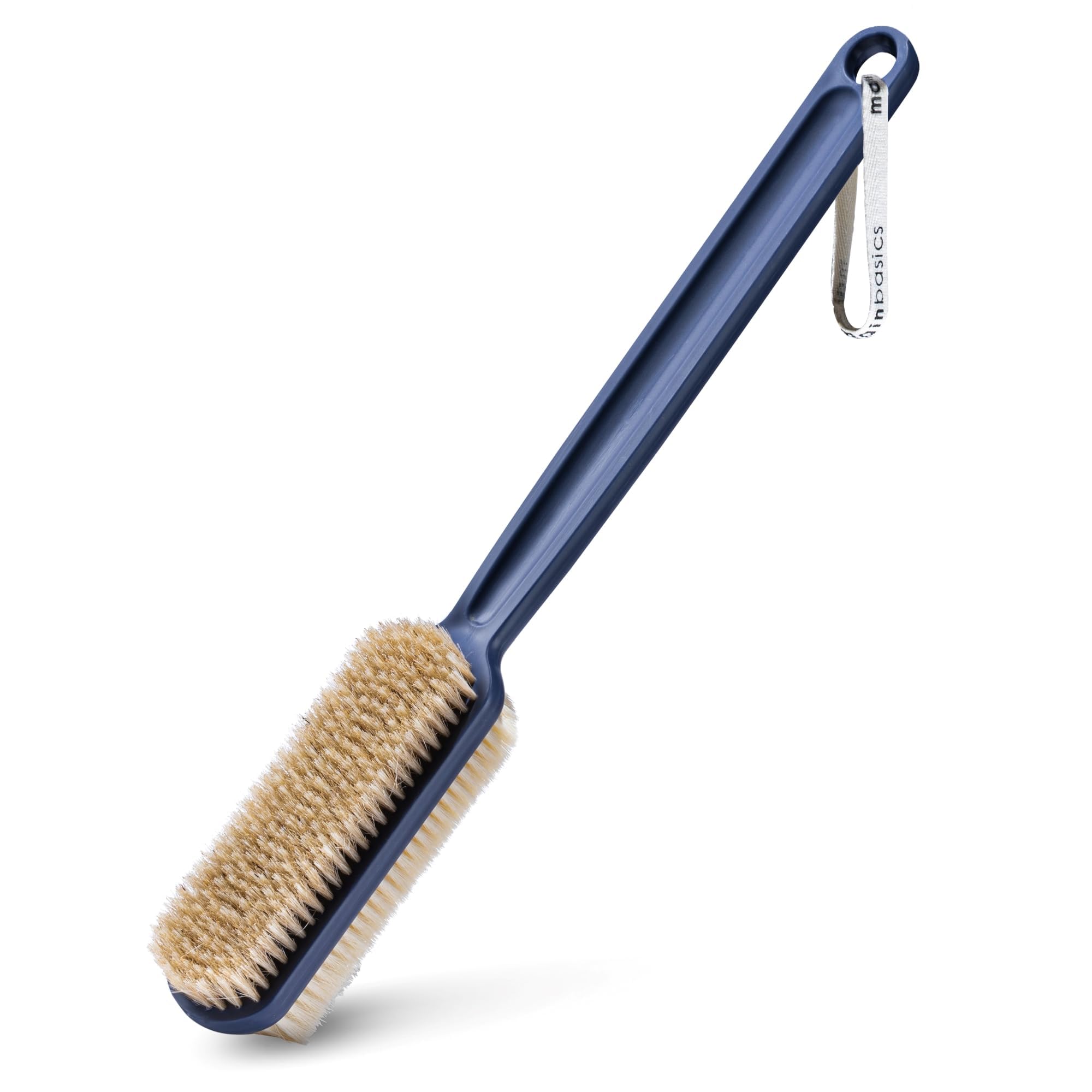 Mainbasics Back Scrubber Shower Brush Long Handle Back Brush Dual-Sided Body Brush With Exfoliating And Soft Bristles (Ultramari