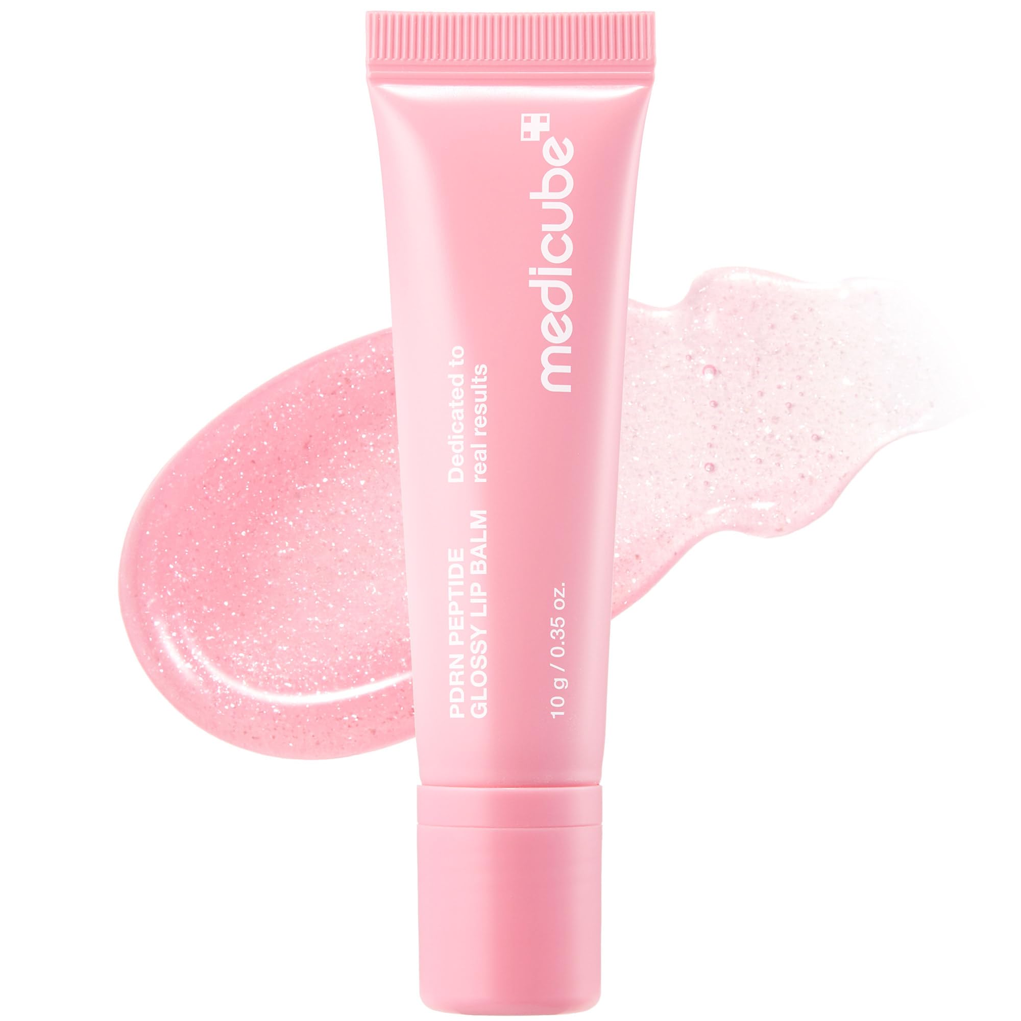 medicube PDRN Peptide Glossy Lip Balm, Hydrating Plumping Gloss, 0.35 oz