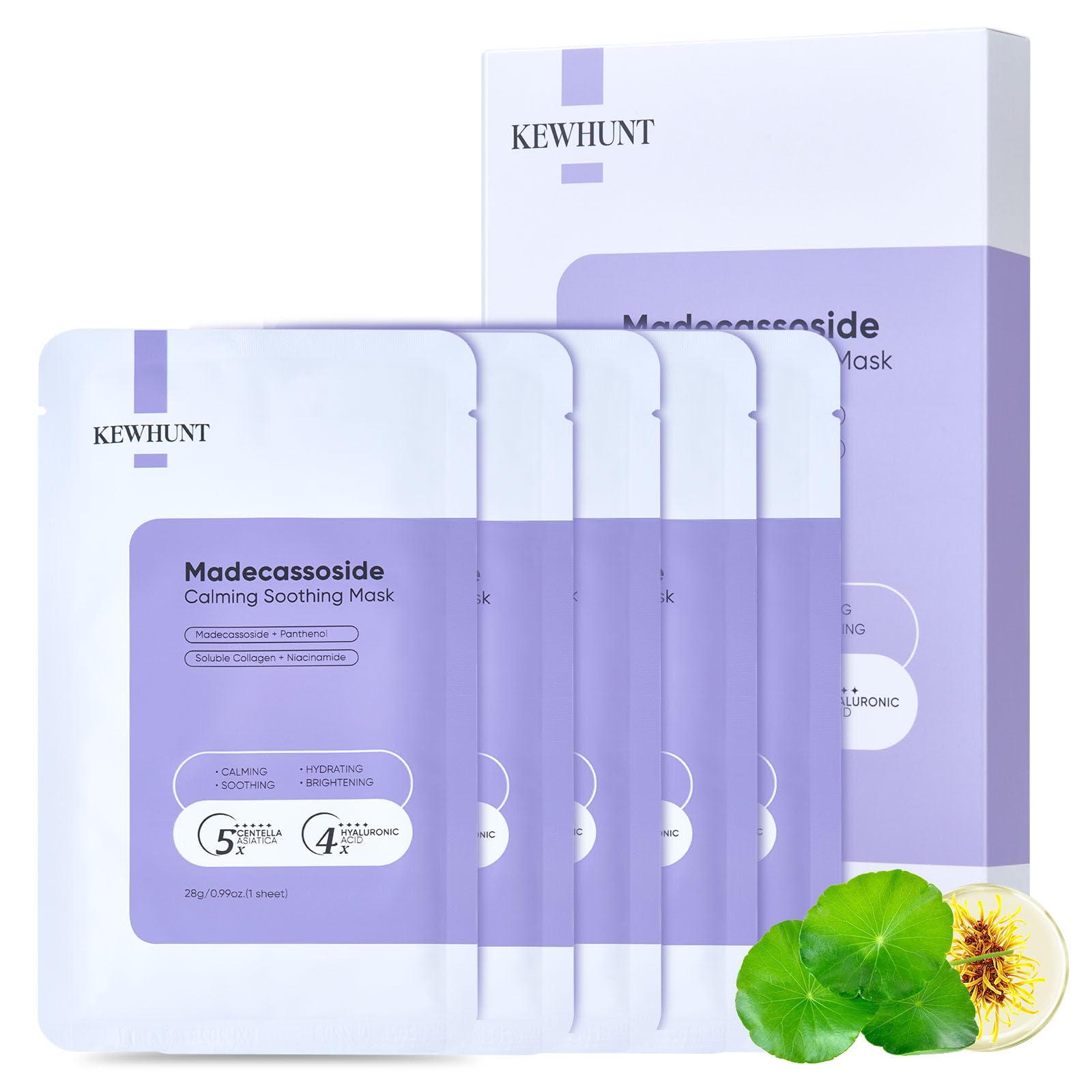 Blemish Repair Face Sheet Mask for Reduce Redness, Acne, Soothing, Cooling