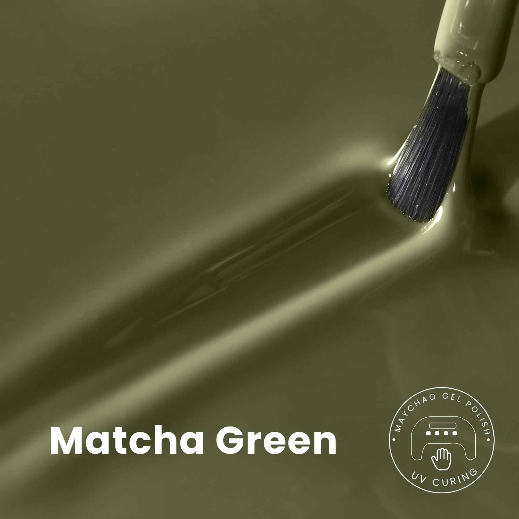 Maychao 15Ml Gel Nail Polish 1Pc Matcha Green Gel Polish Soak Off Uv Led Nail Polish Nail Art Starter Manicure Salon Diy At Home