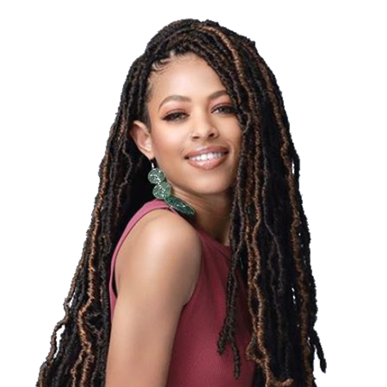 (6-PACK) Bobbi Boss Synthetic Hair Crochet Braids African Roots Braid Collection Nu Locs 24'' (4)