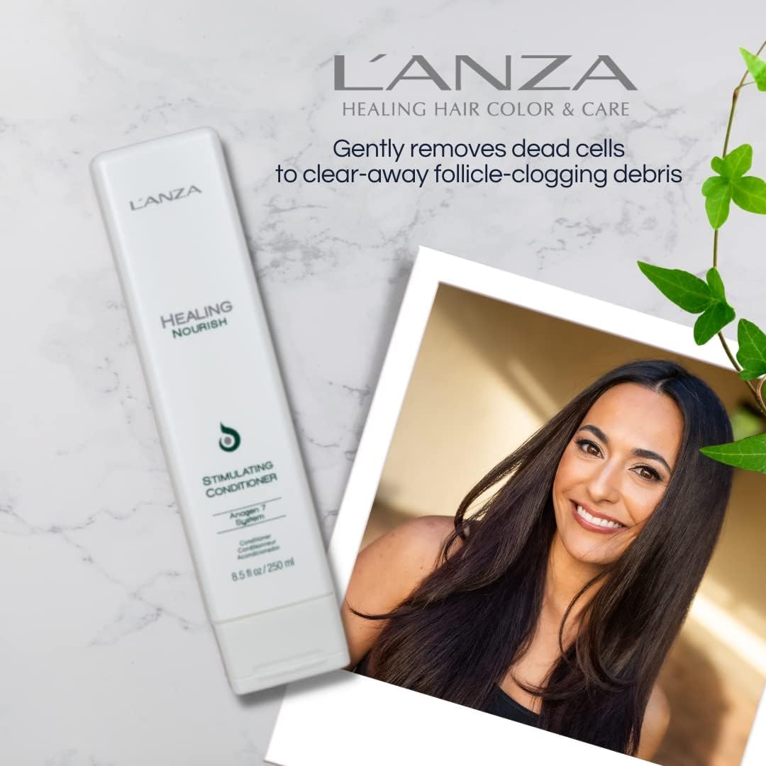 L'ANZA Healing Nourish Stimulating Conditioner, Encourages Healthy Hair Growth While Eliminating Dead Skin Cells, Sebum, Residue