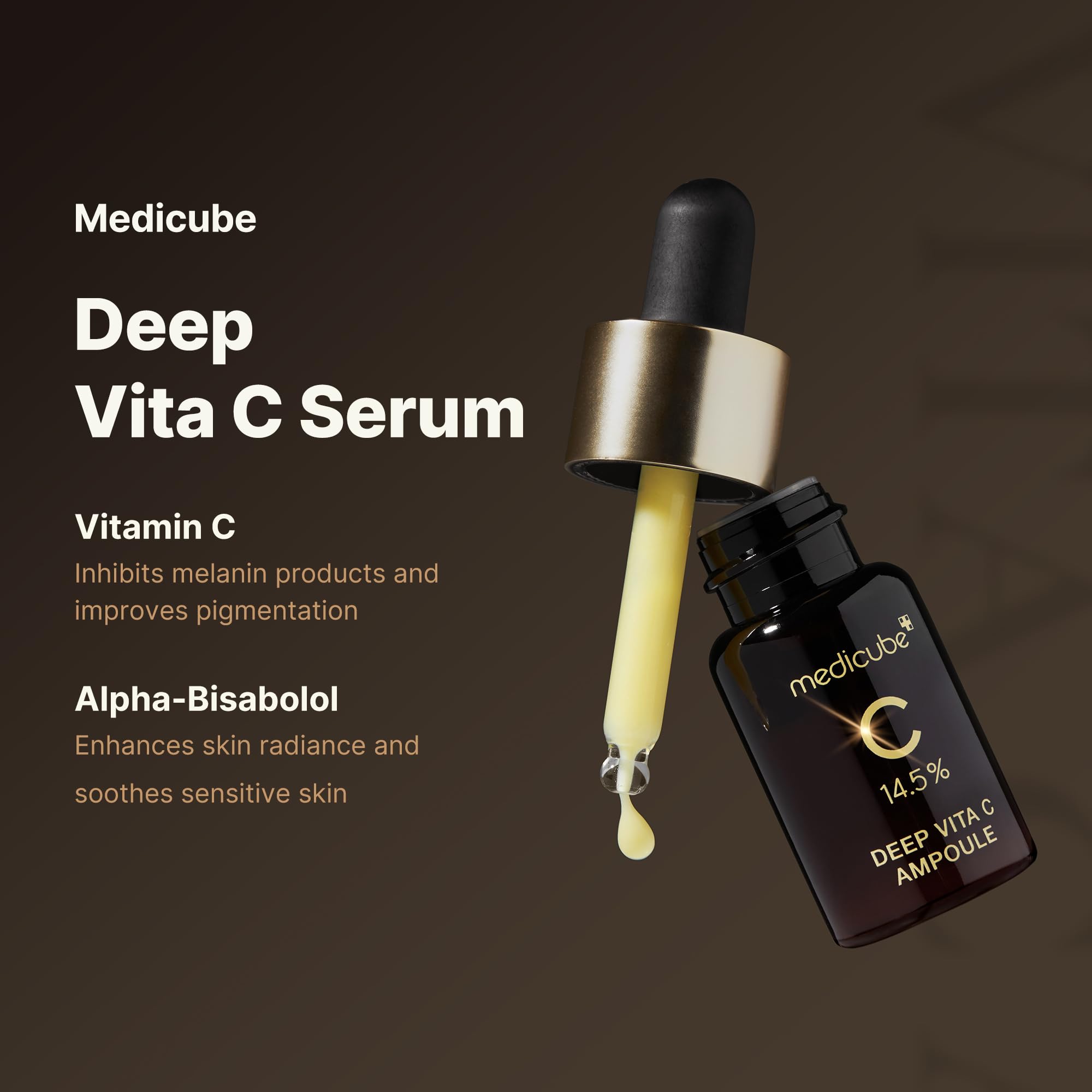 Medicube Deep Vita C Serum 2.0 || 14.5% Pure Vitamin C Reduce The Appearance Of Hyperpigmentation, Dark Spots, And Blemishes | 1