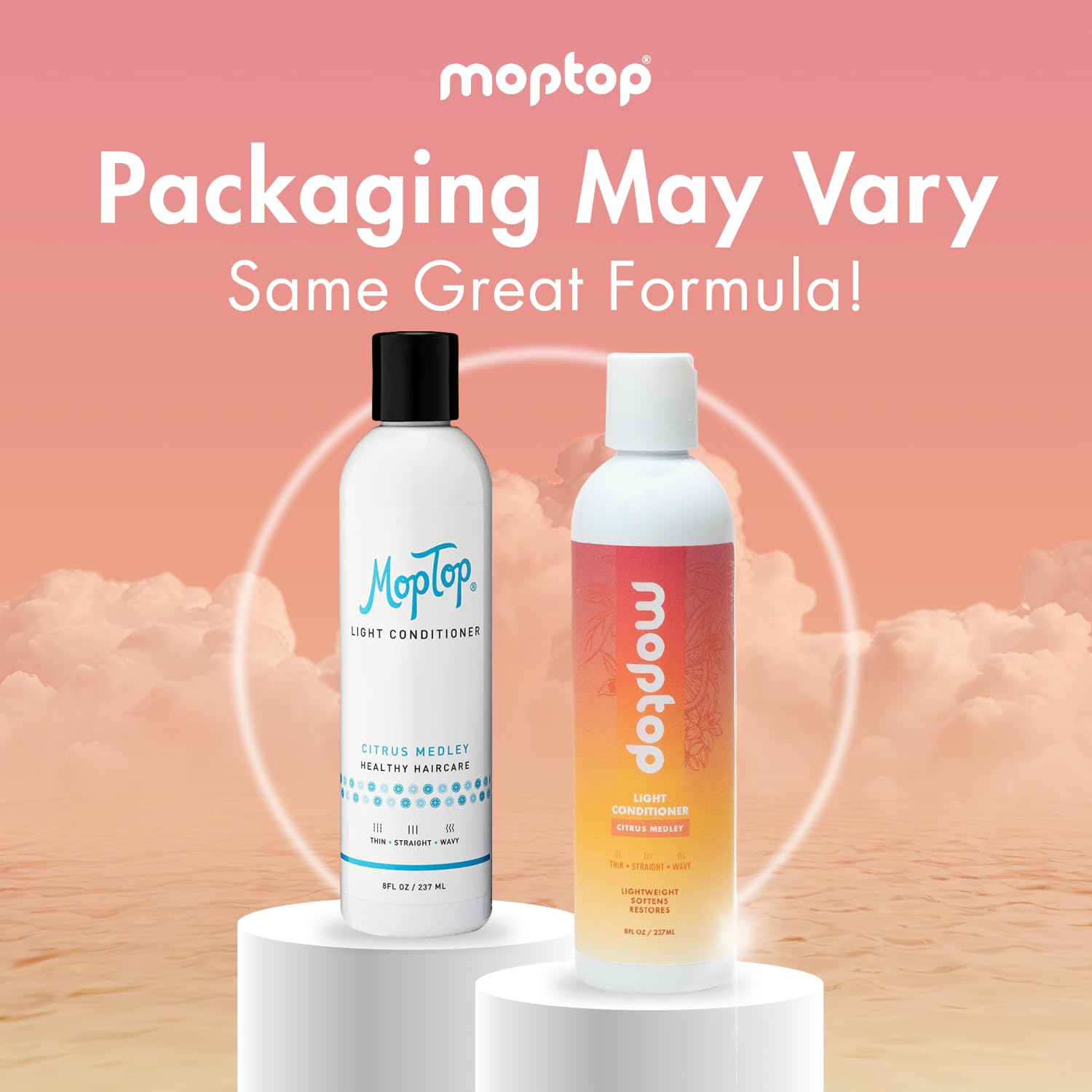 MopTop Light Conditioner - Lightweight Hair Moisturizer to Enhance Moisture & Reduce Frizz, Sulfate & Paraben Free Hair Care for