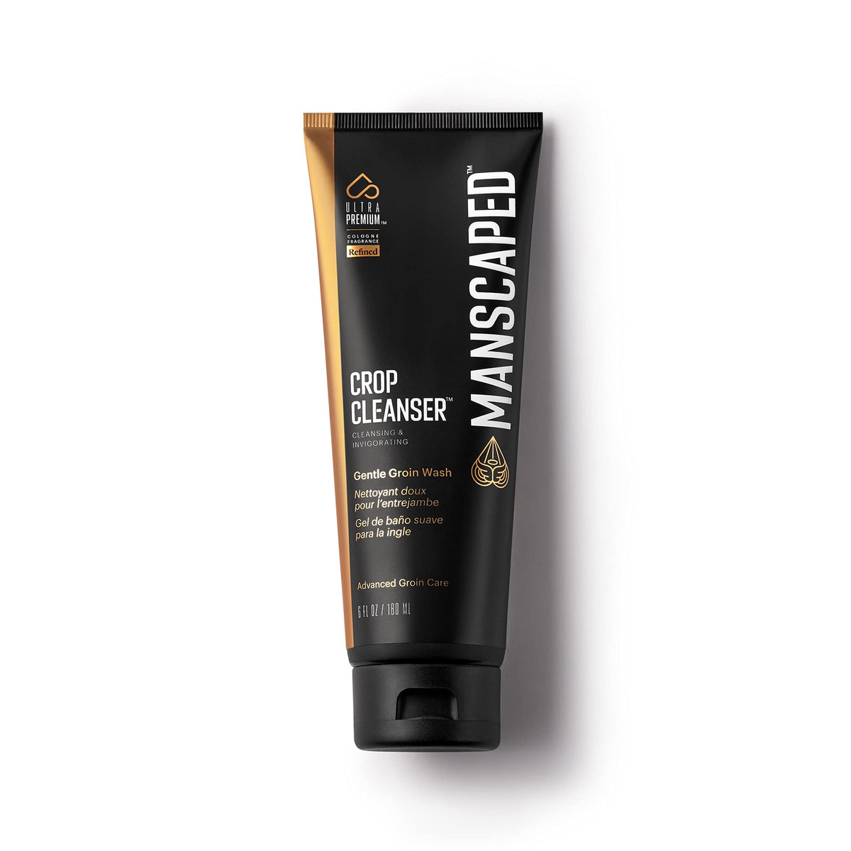 Manscaped Crop Cleanser Groin Wash, Mens Ultrapremium Invigorating Formula For Below-The-Waist Cleaning, Refreshing Shower Gel F