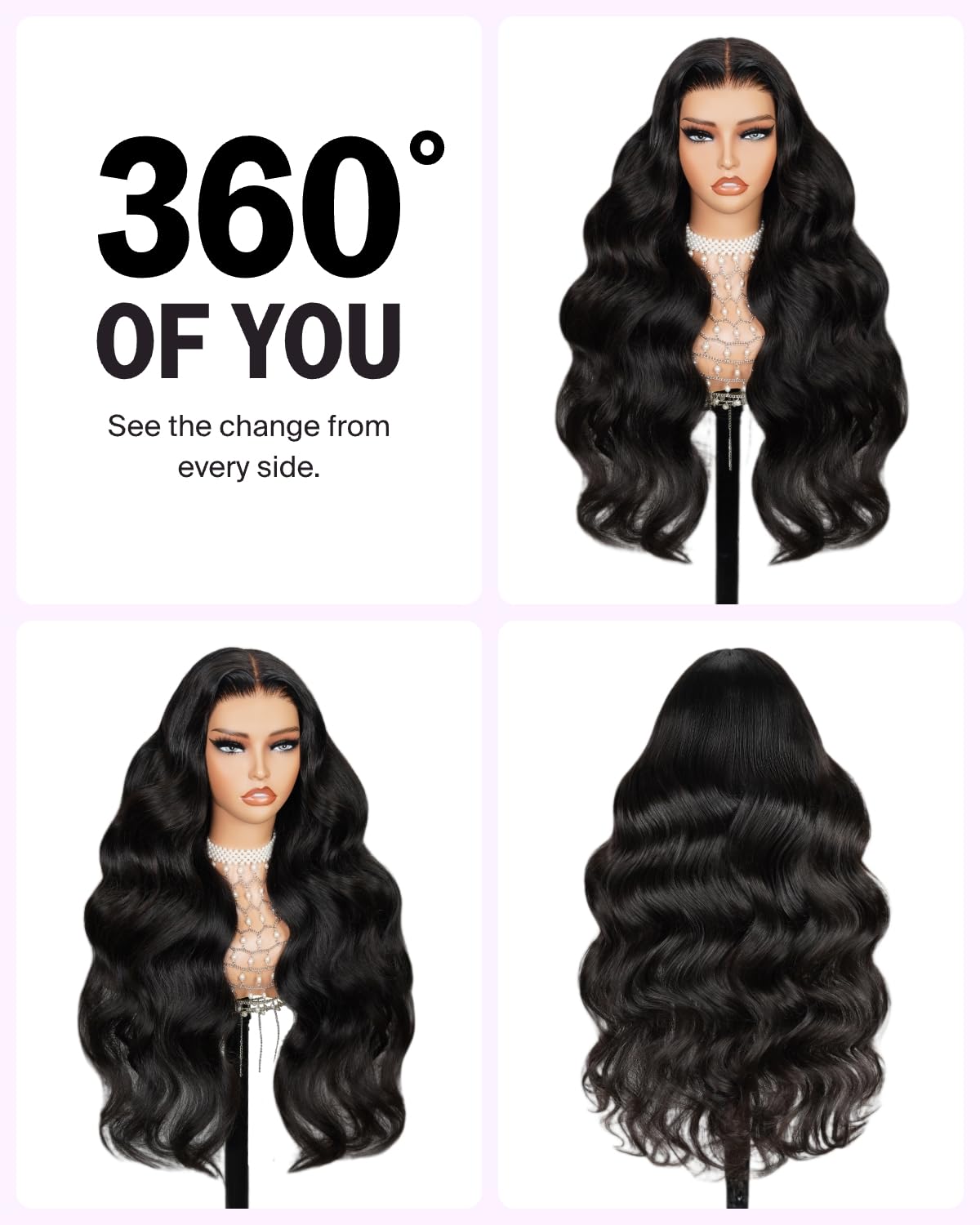 Megalook Glueless Wig Pre Cut 6X5 Hd Lace Closure Wigs Human Hair Pre Plucked Bleached Tiny Knots 220% Density 12A Body Wave Wig