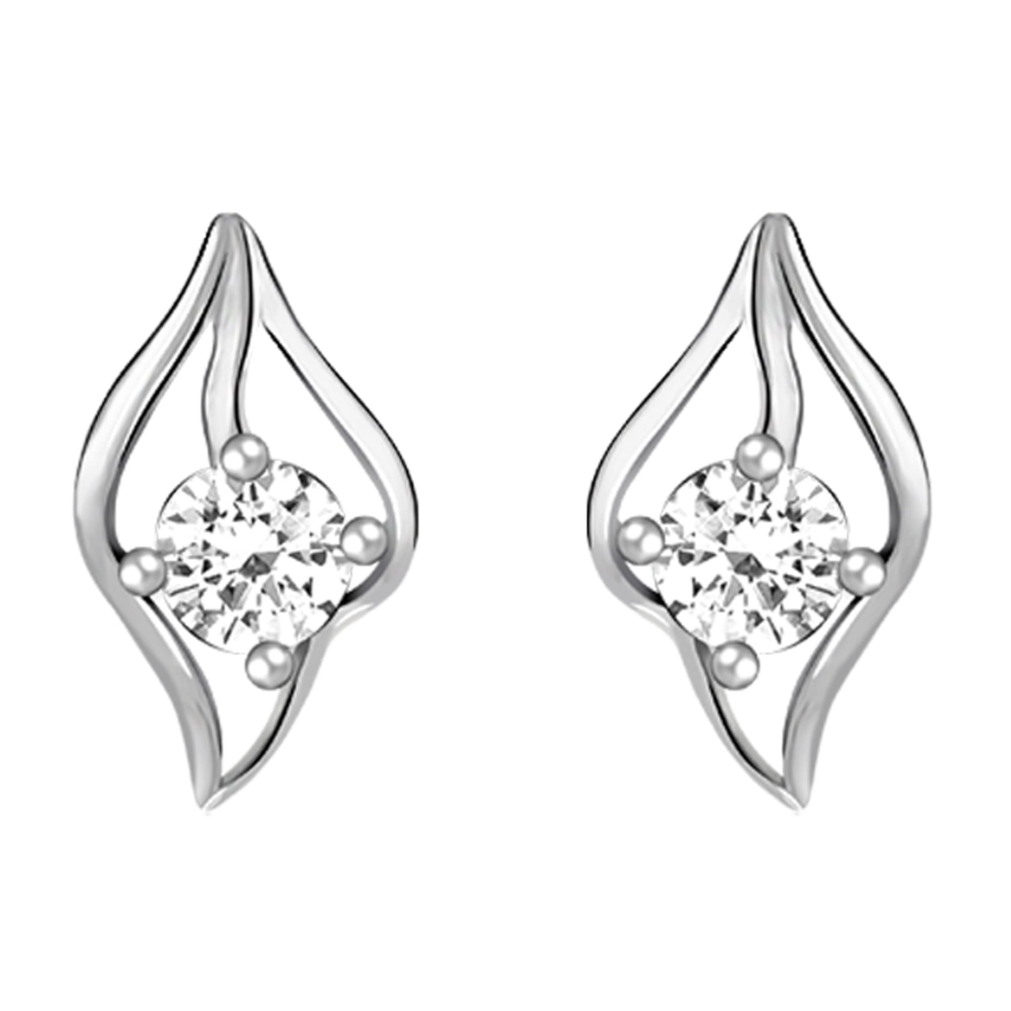 Giva 925 Silver Falling Dew Earrings | Studs To Gift Women & Girls | With Certificate Of Authenticity And 925 Stamp | 6 Months W
