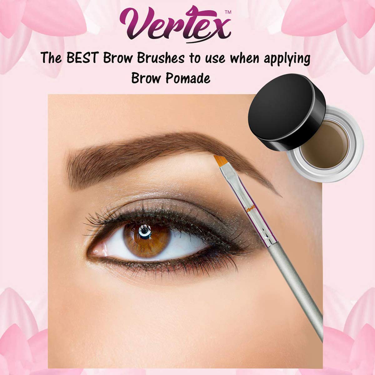 Eyebrow Brush Kit Thin Angled - Eye Brow Concealer Contour Brush To Shape And Conceal Eyes Duo Spoolie Brushes Firm Bristles Def