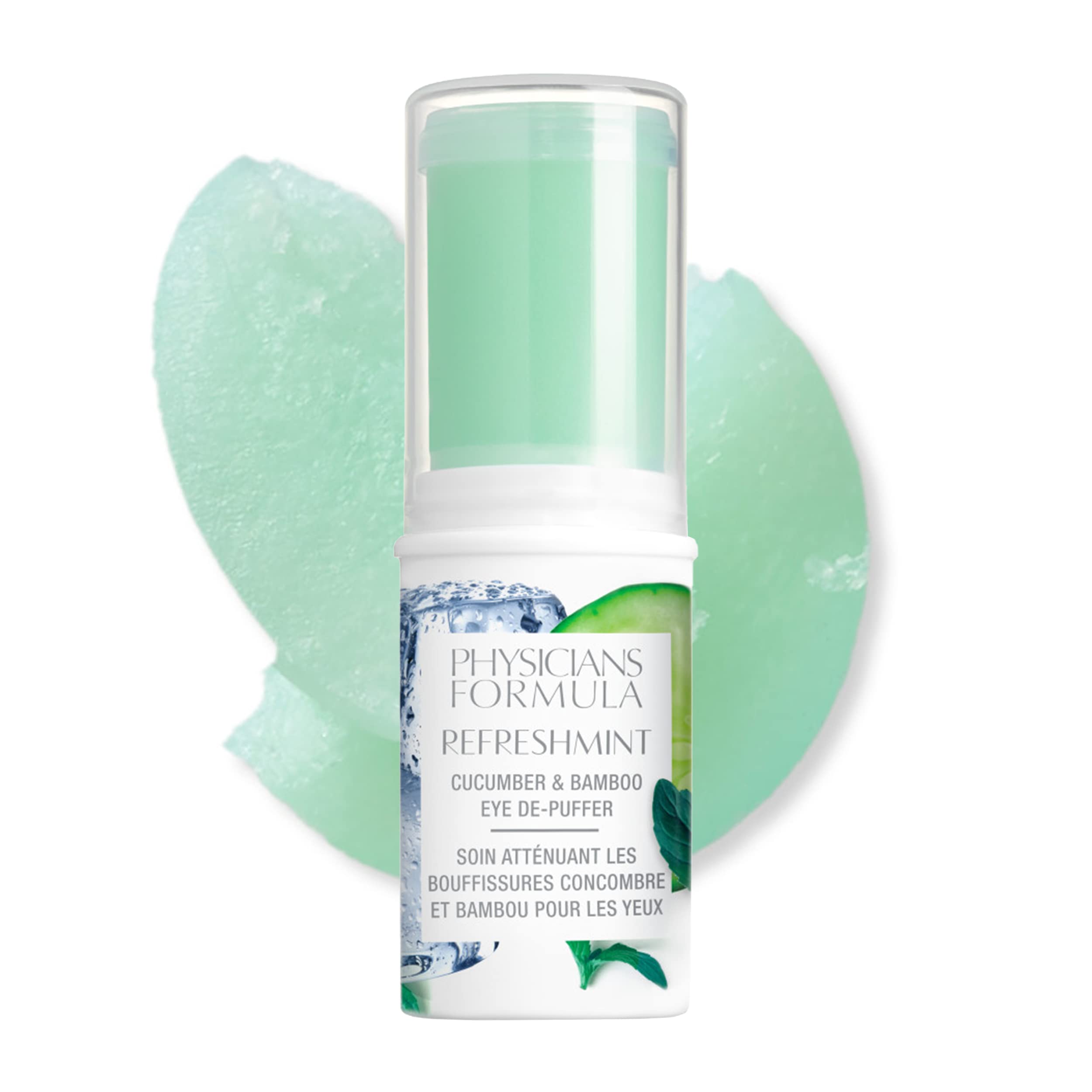 Physicians Formula RefreshMint Cucumber & Bamboo Eye DePuffer Stick | Under Eye Cream for Dark Circles and Puffiness | Dermatol