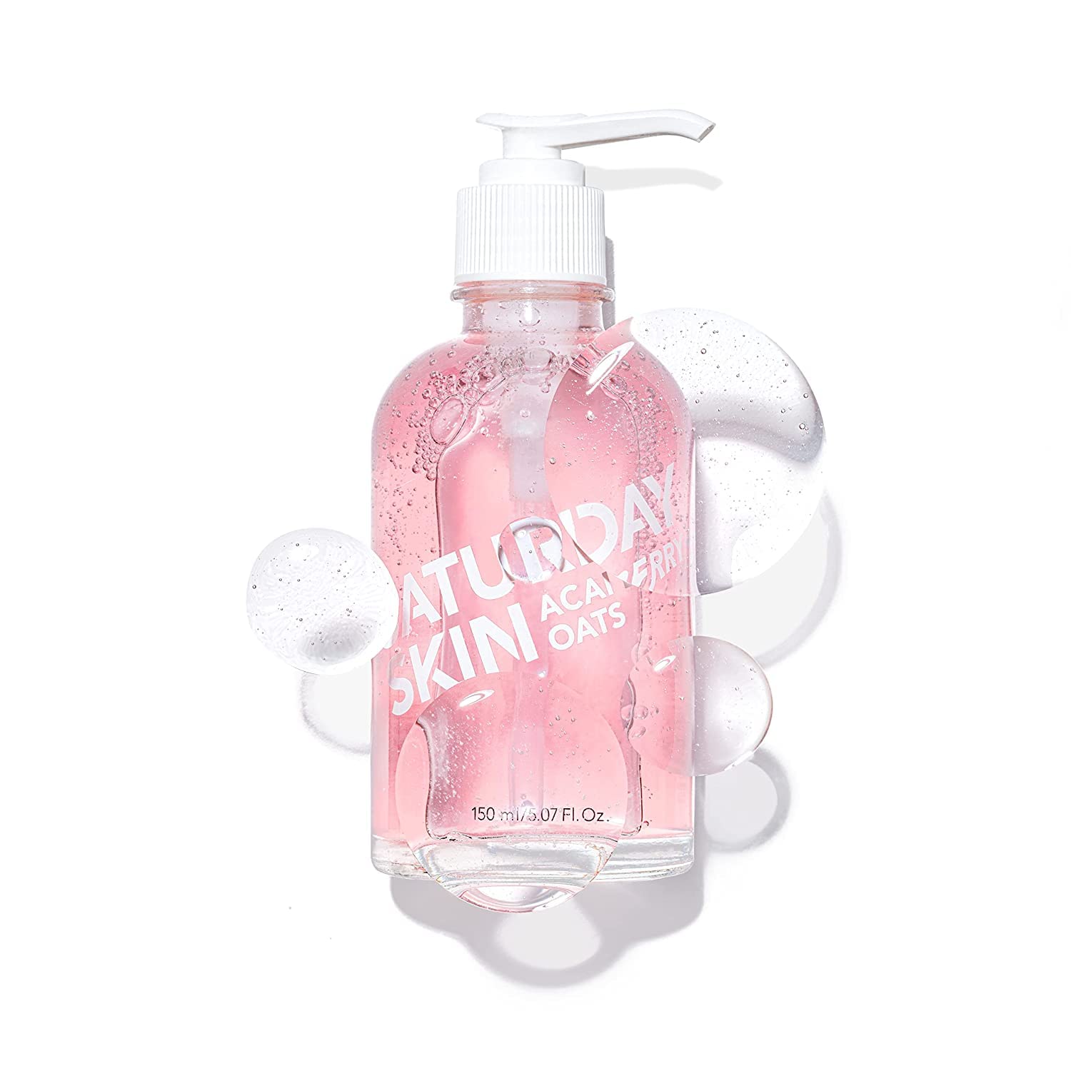 Saturday Skin Hydrating Gentle Facial Gel Cleanser Makeup Remover Sensitive Skin Face Wash Antioxidant Vitamin Brightening Smoot