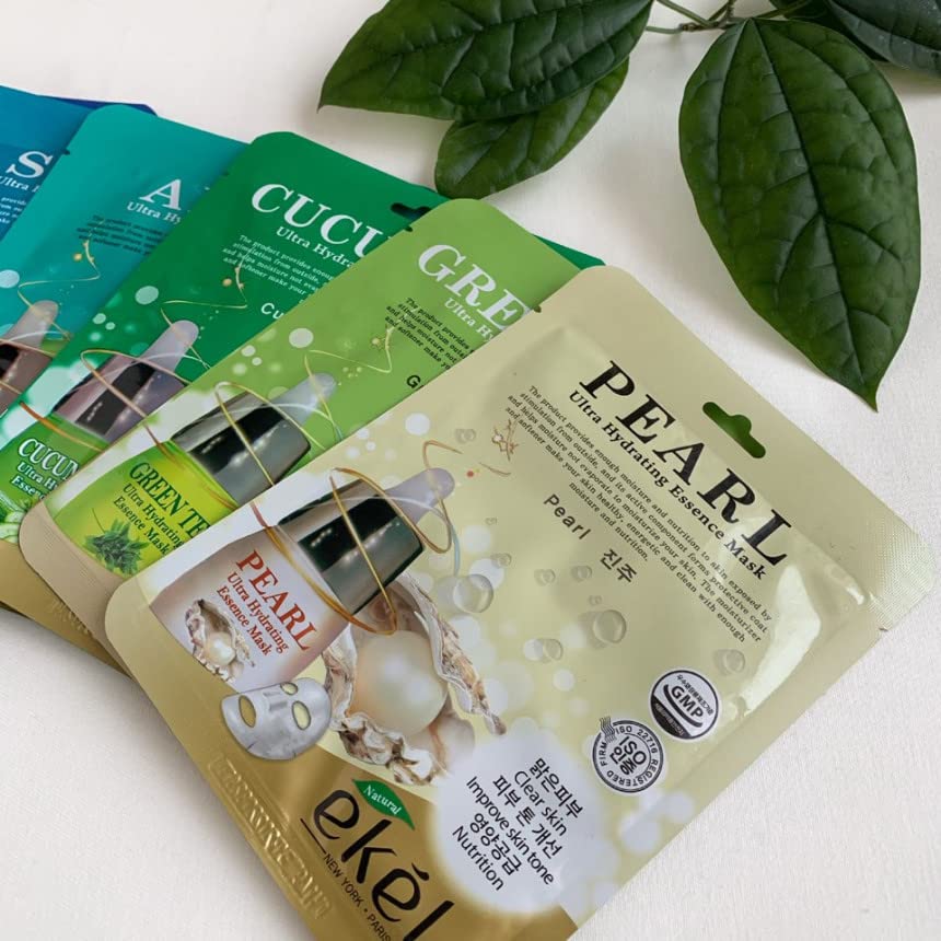 Ekel 22 Combo Pack Ultra Hydraying Essence Sheet Masks Full Face Facial Mask For All Skin Type Sheet Korean Face Mask