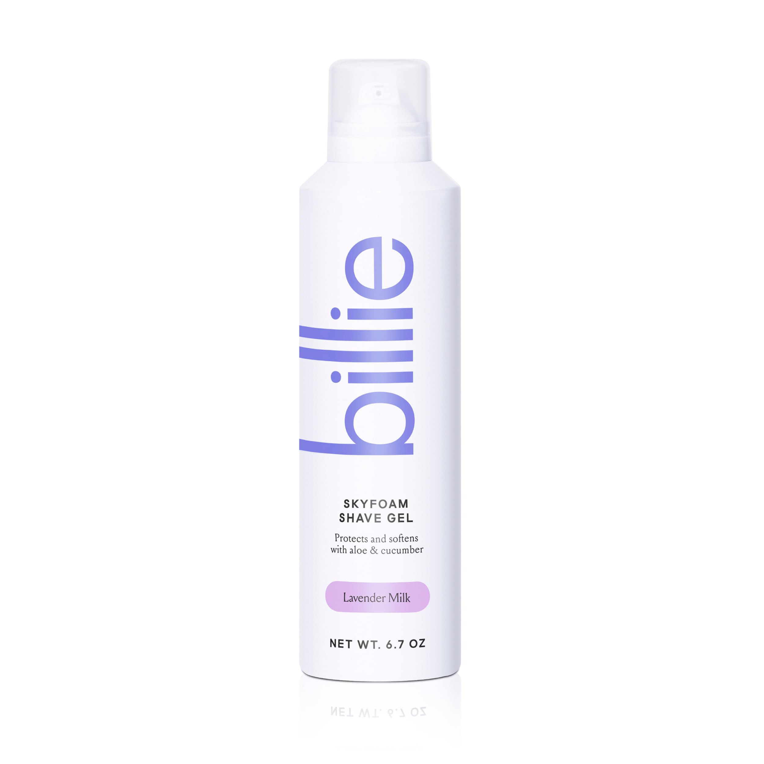 Billie Skyfoam Shave Gel - Lavender Milk Scent - Water-Activated Foam - Made With Aloe & Cucumber - For A Close, Smooth Shave -