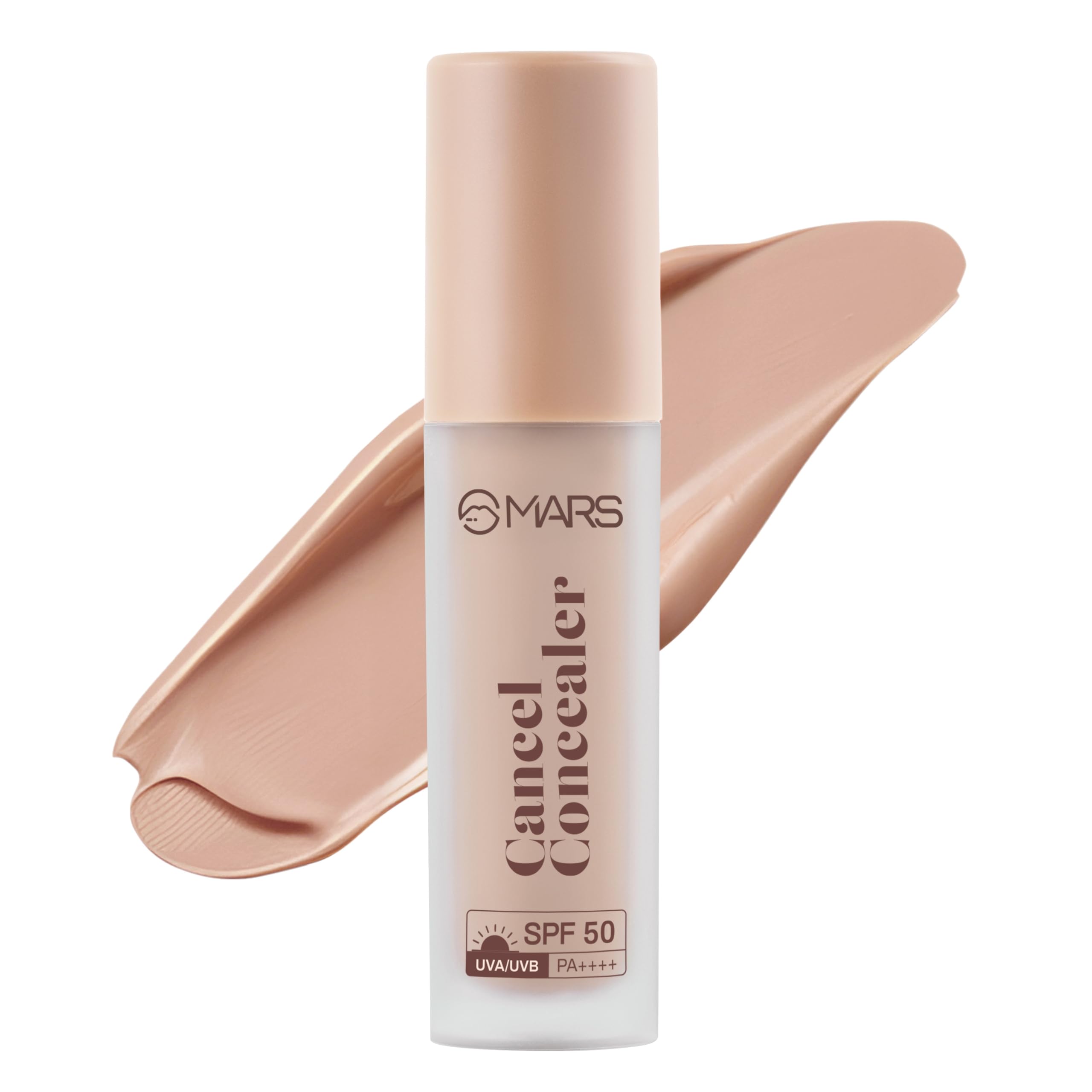 Mars Spf50 Pa++++ Cancel Concealer With Radiant Natural Finish (6.0 Ml) (1.5Vanilla Beige) | Lightweight | Medium To High Cover
