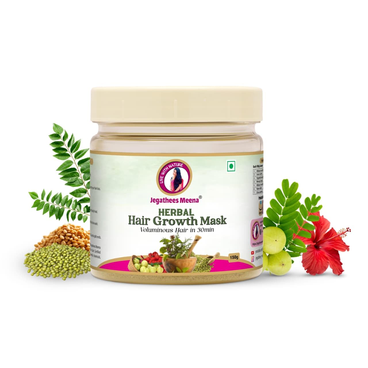 Jegathees Meena Hair Growth Mask 150 Grams