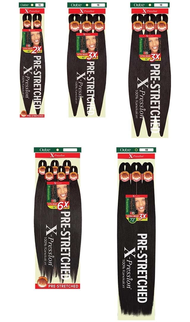 Outre X-Pression Pre-Stretched 6X ULTRA BRAID 52 (2T1B/27)