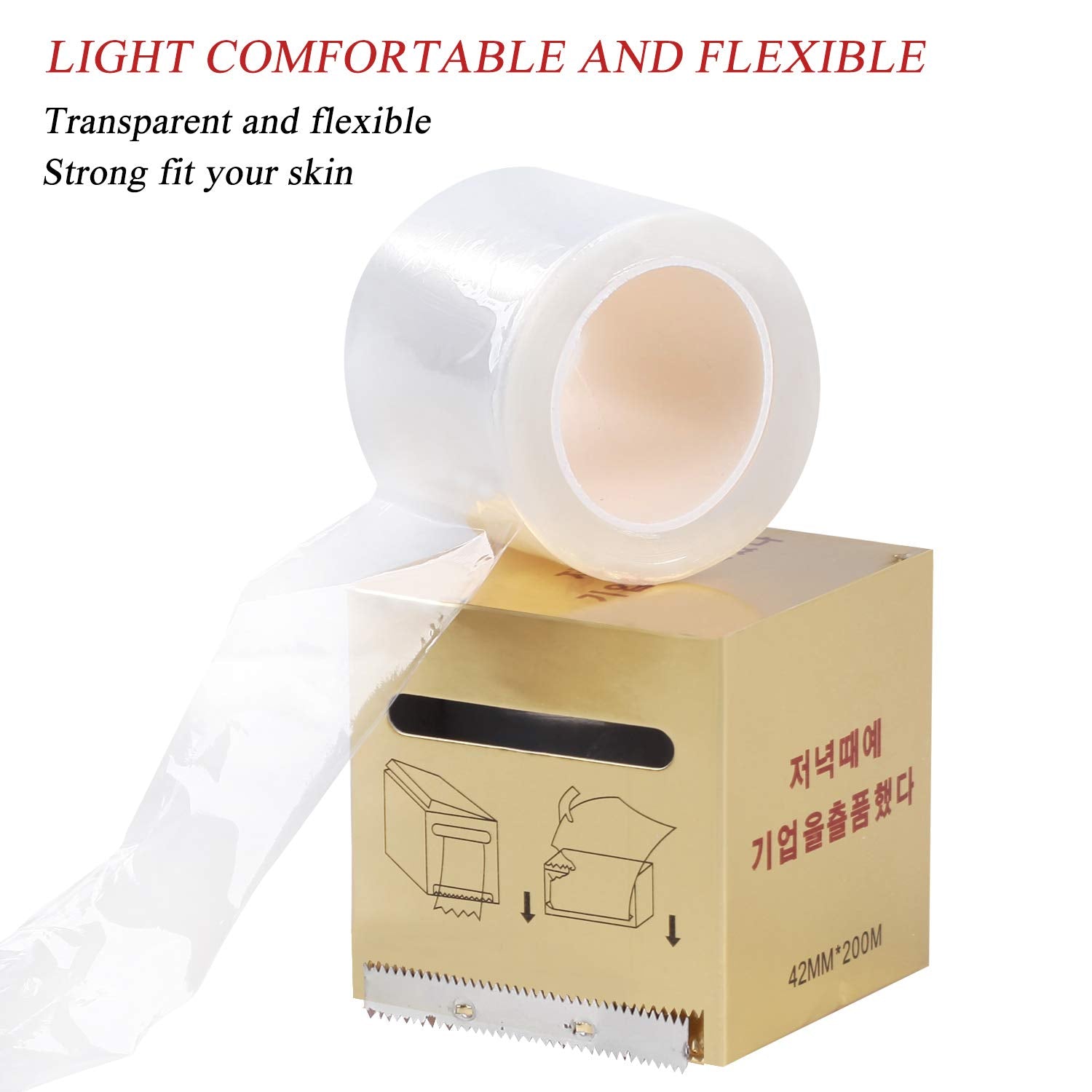 4 Pcs Disposable Eyebrow Tattoo Plastic Wrap Preservative Film For Professional Eyebrow Lips Permanent Make Up Supplies Wrap Cov
