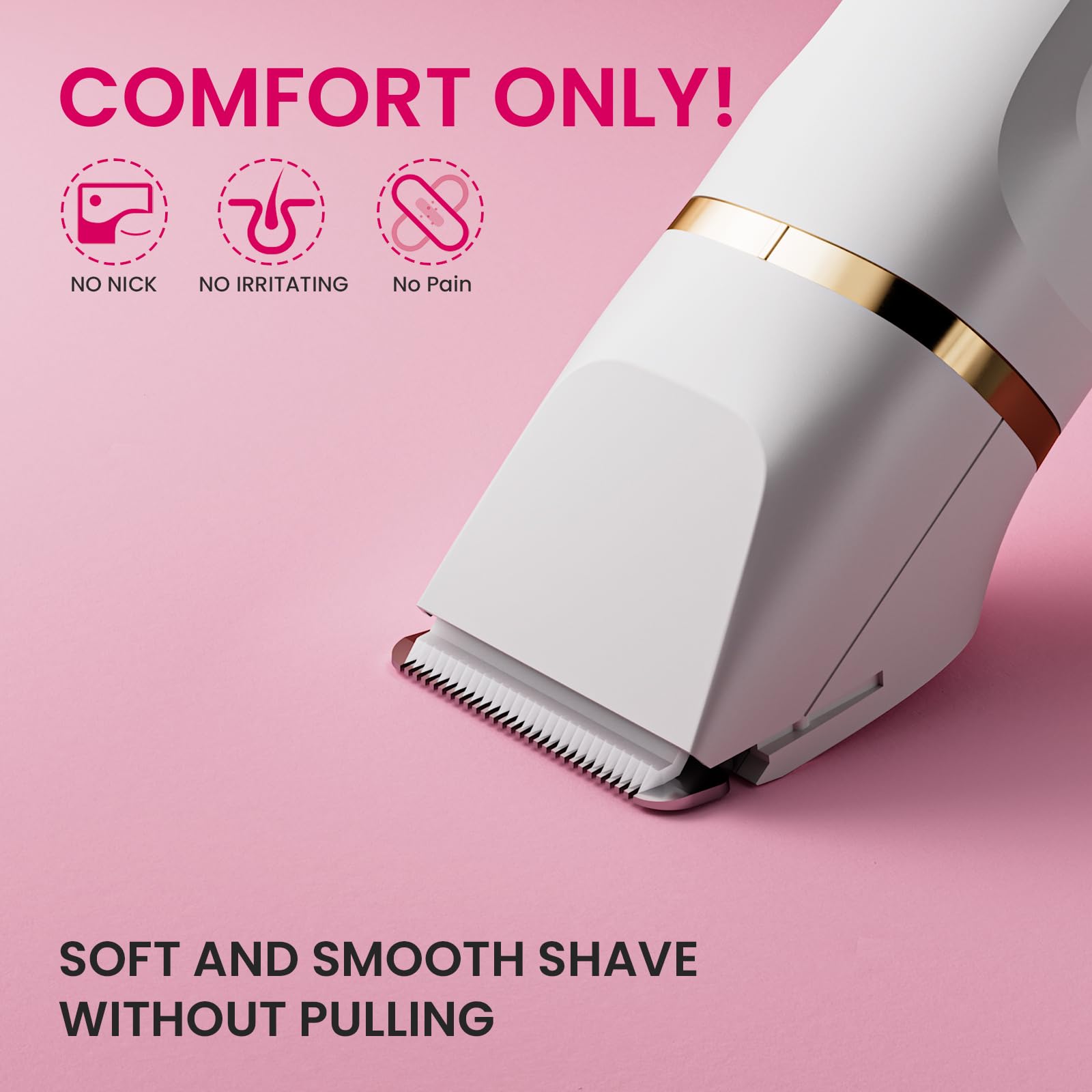 Electric Razors For Women, 5-In-1 Wet/Dry Bikini Trimmer With Usb Charge Dock, Deluxe Facial Hair Removal, Wet/Dry Body Shaver F