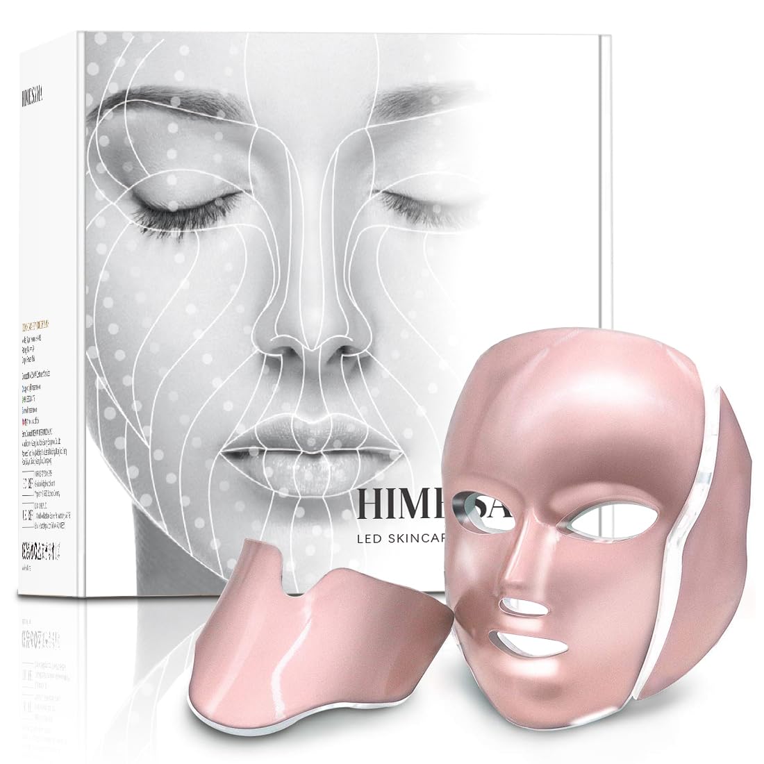 Hime Sama Led Face Mask, Fsa/Hsa Eligible, 7 Colors Light Mask For Face, Blue & Red Light Face Mask Anti-Aging, Korean Professio
