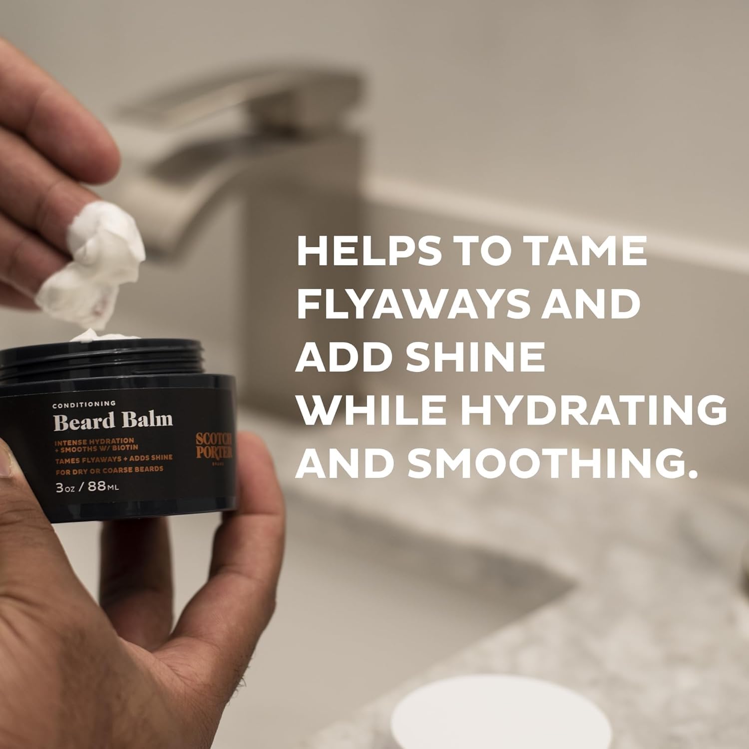 Scotch Porter Conditioning Beard Balm And Beard Conditioner | Formulated With Non-Toxic Ingredients, Free Of Parabens, Sulfates