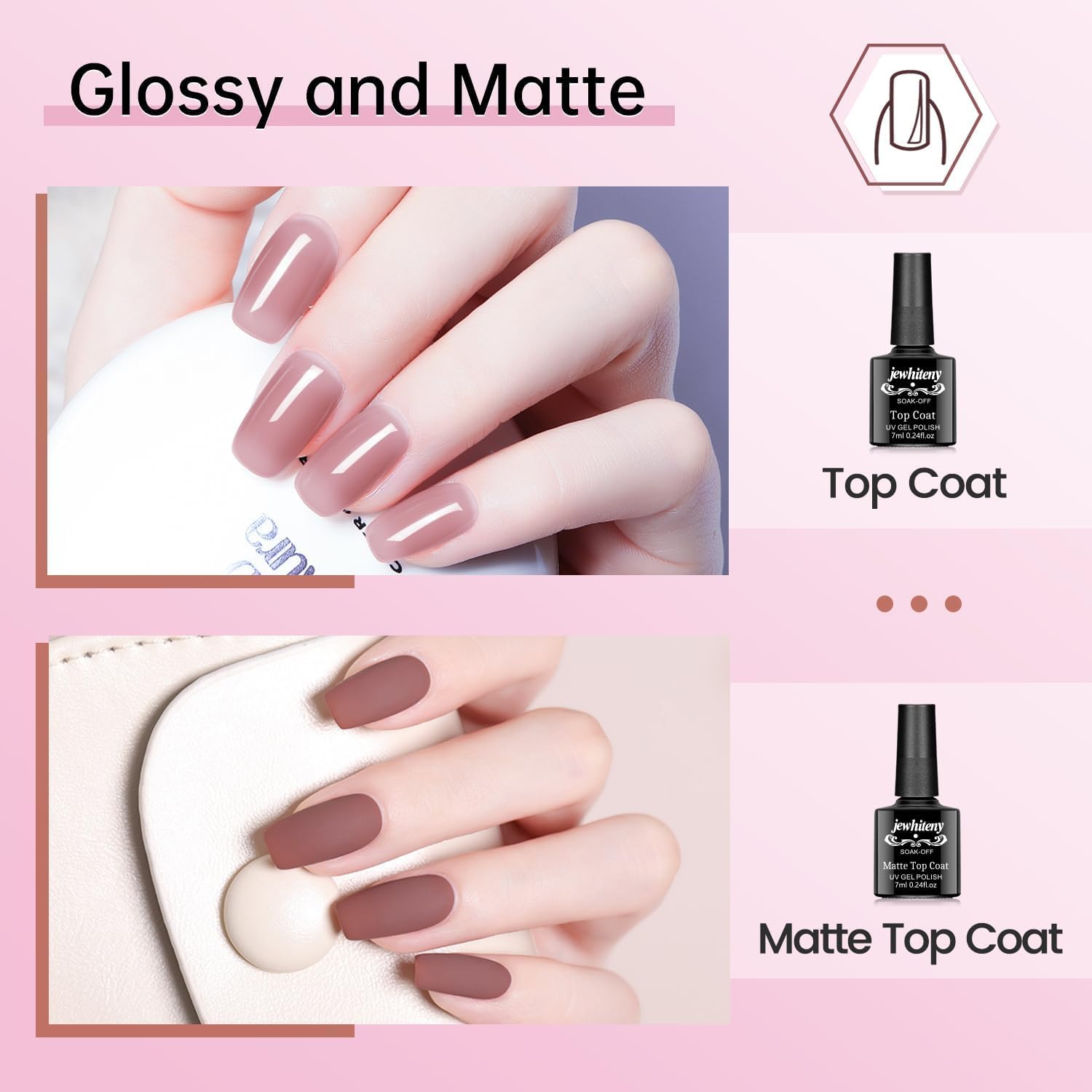 JEWHITENY Poly Extension Gel Nail Kit 14 PCS Poly Gel With Mini Nail Lamp Poly Nail Gel Kit with Slip Solution Basic Poly Gel Na