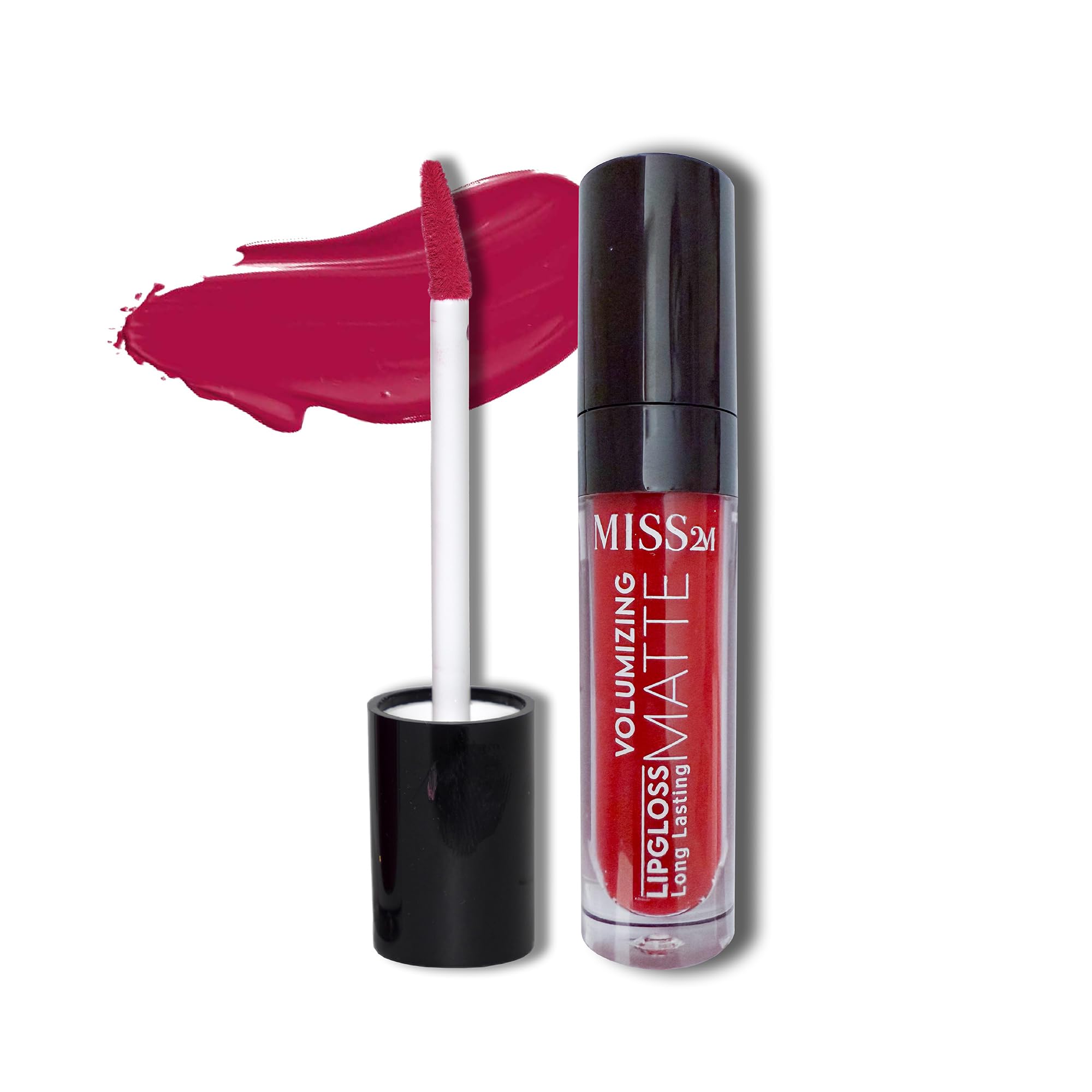 MISS2M 16-Hour Volumizing Matte Liquid Lipstick with Non-Drying, Waterproof Matte Liquid Lip Color: 105 Strawberry Smile, 0.14 F