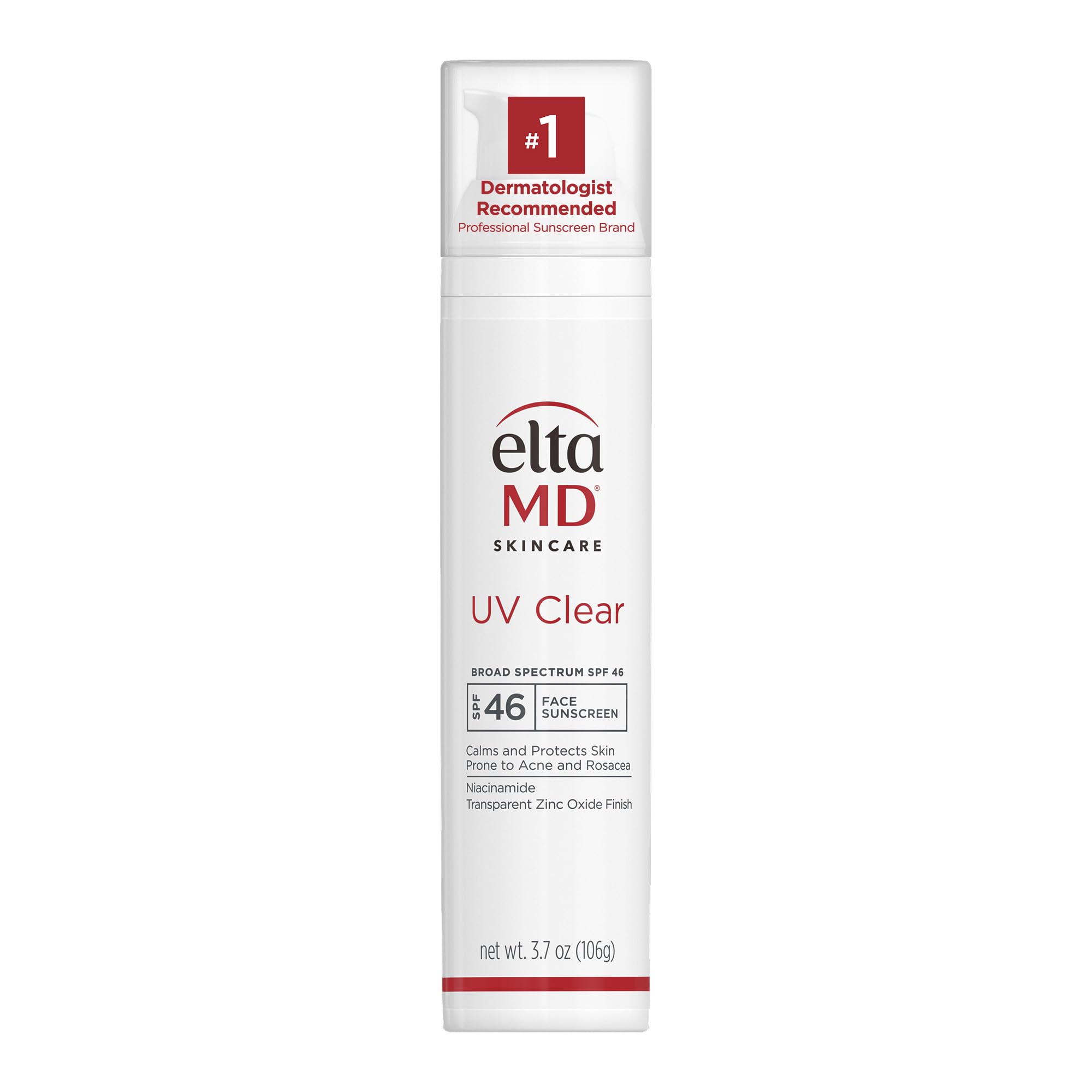 EltaMD UV Clear Face Sunscreen SPF 46, Oil Free Sunscreen with Zinc Oxide, Dermatologist Recommended, For Acne-Prone Sensitive S