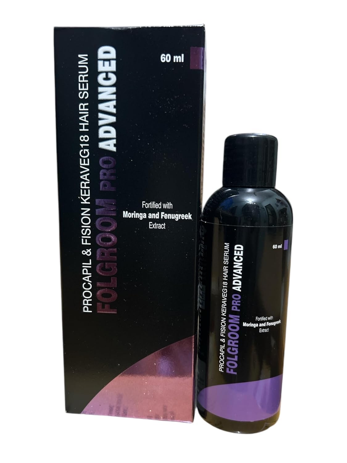 Folgroom Pro Advanced Hair Serum With Moringa And Fenugreek Extract, 60 Ml
