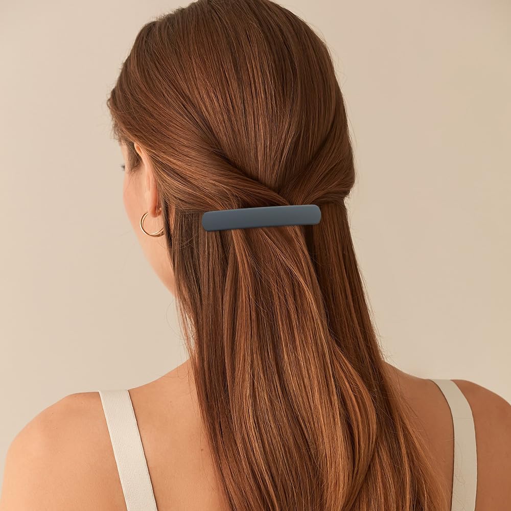 Atoden Hair Clips For Women - Matte Barrettes For Thin Fine Hair, Flat French Clips For Short/Medium Hair Styling, Vintage Acces