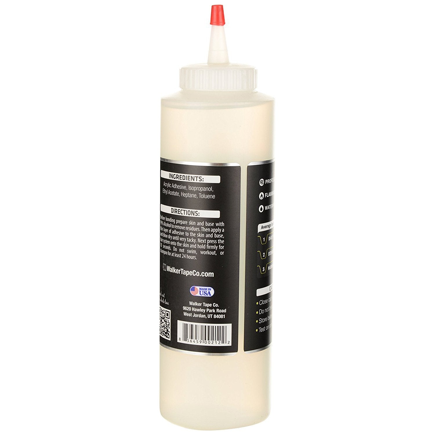 Walker Tape Ultra Hold Adhesive 16.0 Ounce Bottle (Acrylic-Soft Bond)