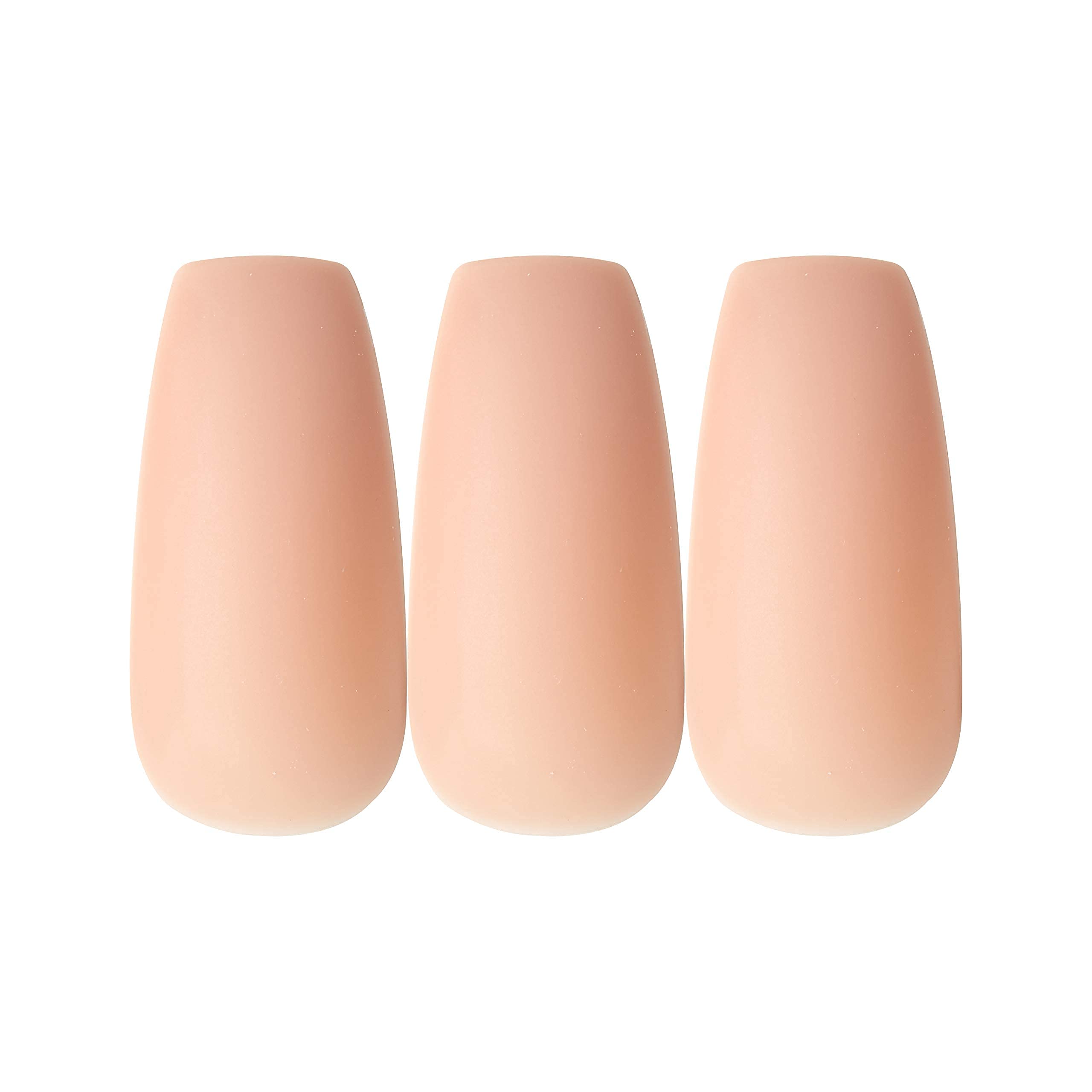 Gold Finger Full Cover Nails Press On 24 Nails Long Length Glue On False Nails