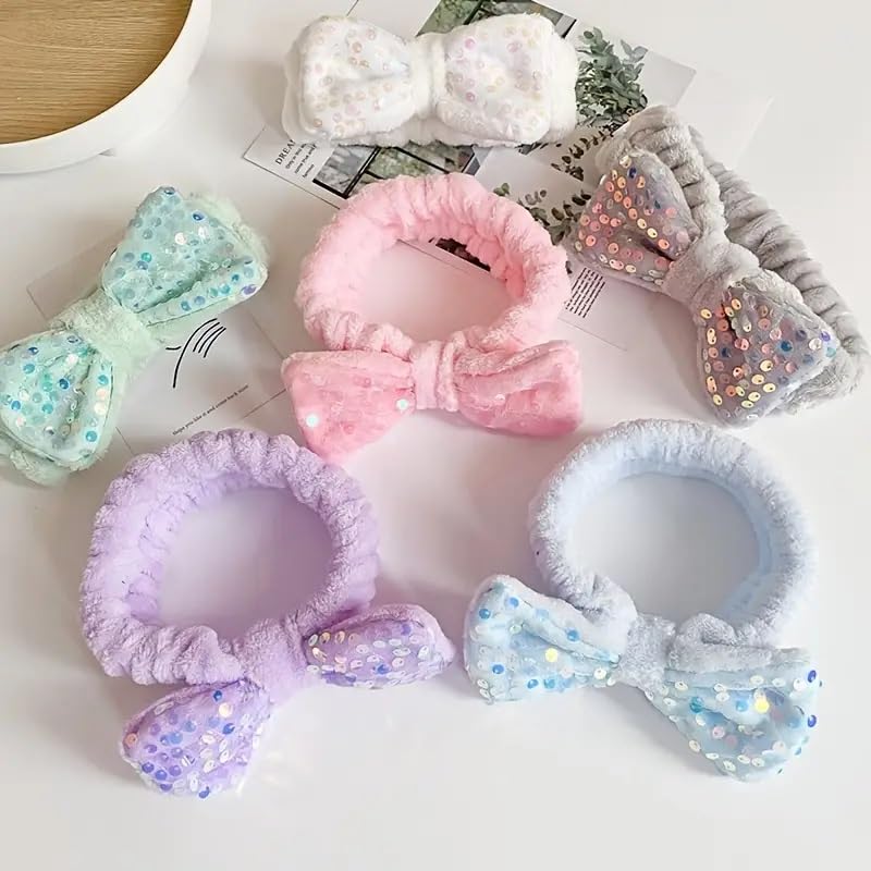 Bow Multicolor Design Headwraps Bathing Hairhoop Headwrap For Women/Bow Wide Headband Elastic Spa Hair Bands Elastic Hair Ties/B