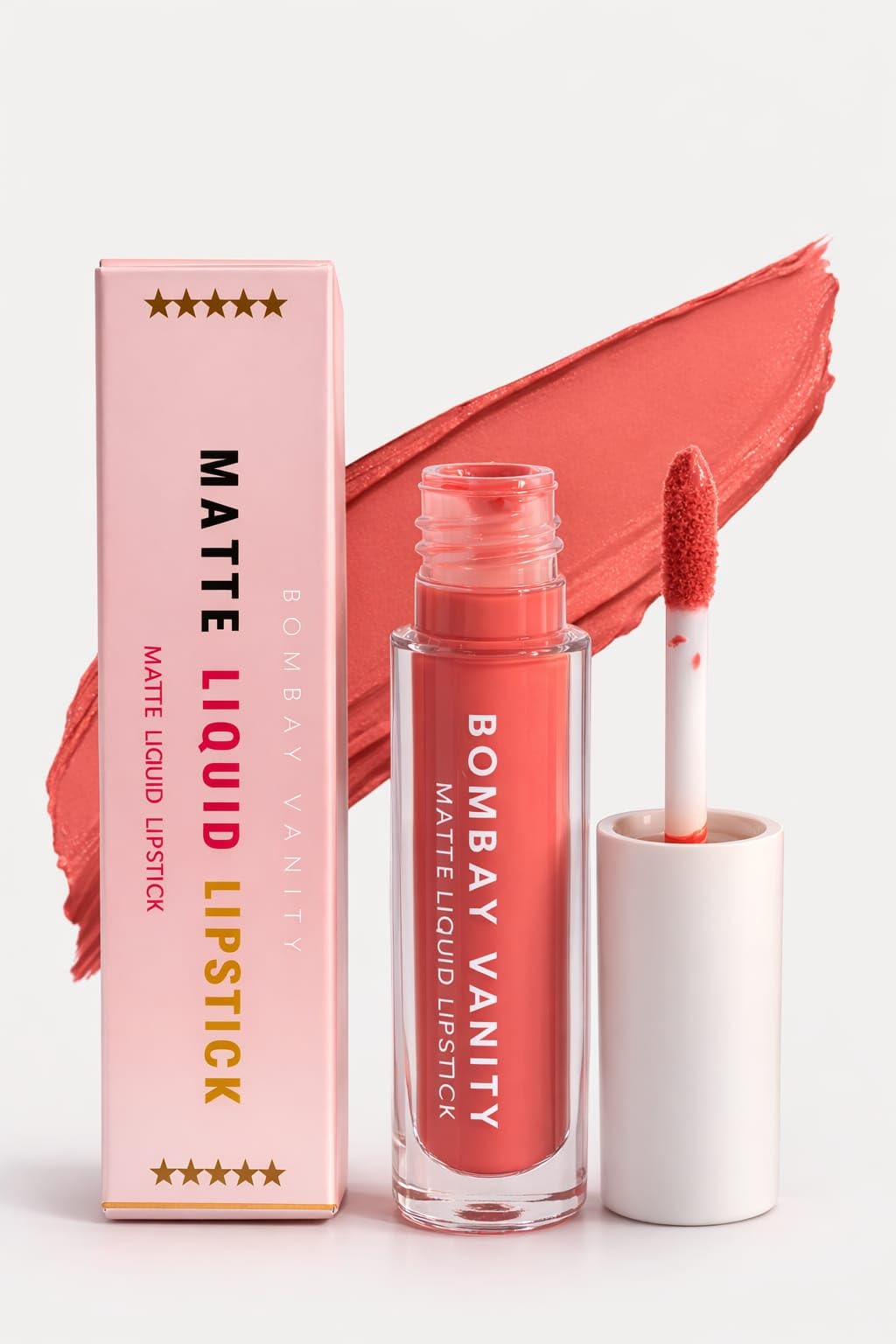 Bombay Vanity Matte Liquid Lip Colour | Long Lasting Waterproof & Smudge Proof Liquid Lipstick | NonDrying, NonSticky Formula 