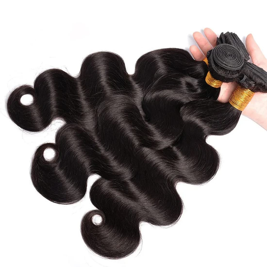 Body Wave Bundles Human Hair(16 18 20 Inch)10A Grade 100% Unprocessed Human Hair Bundles Brazilian Body Wave 3 Bundles Human Hai