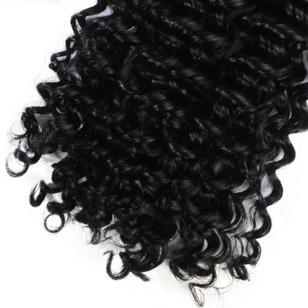 Jerry Curly 3B 3C Real Hair Clip In Extensions For Black Women Clip In Human Hair Extensions Natural Black Color 100% Brazilian