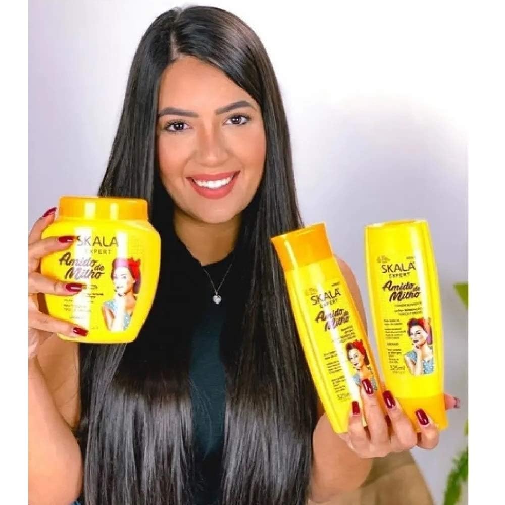 Skala - Linha Expert - Creme de Tratamento 2 em 1 Amido de Milho 1 Kg - (Expert Collection - Corn Starch 2 in 1 Treatment Cream